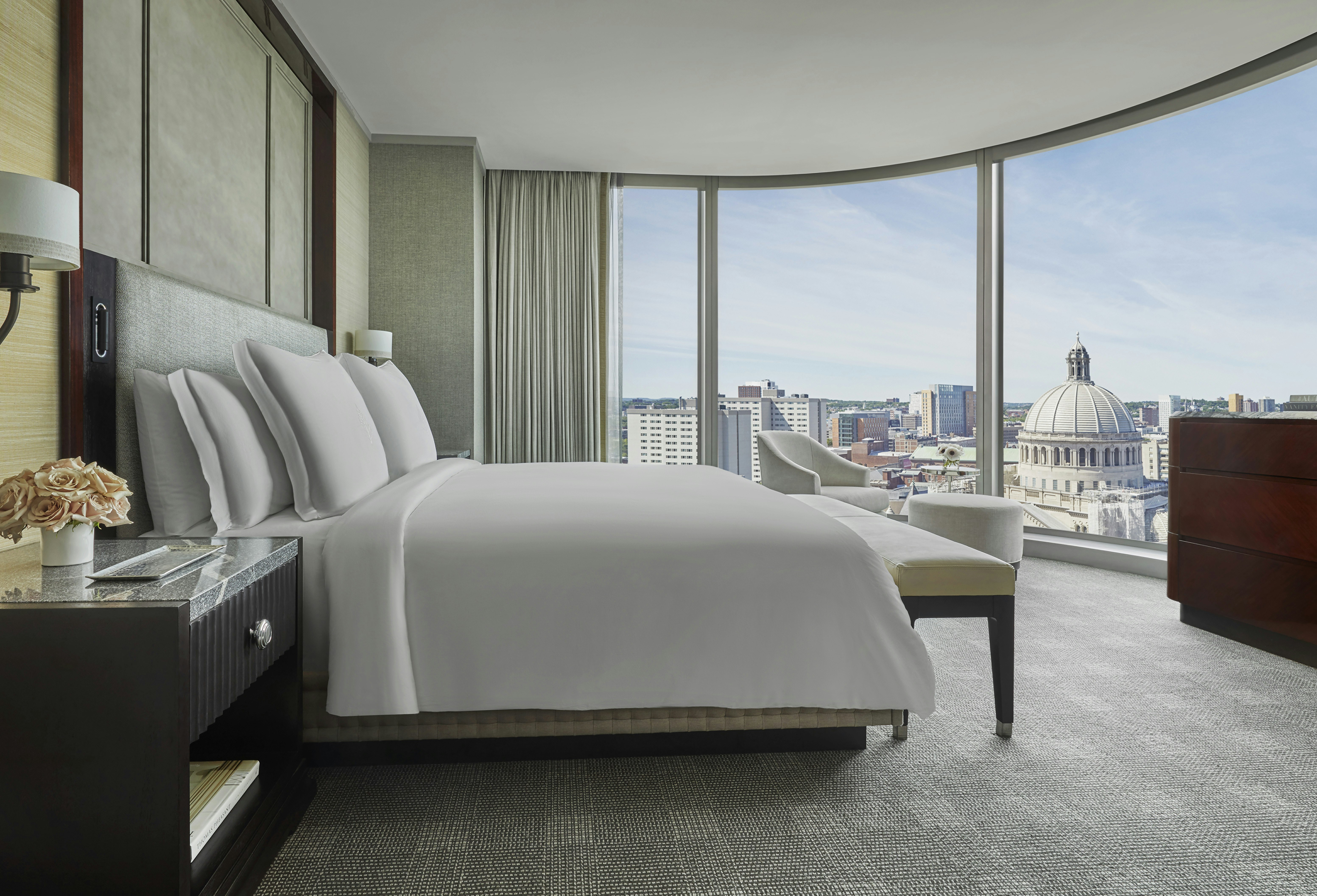 Back Bay Corner Suite with one king bed