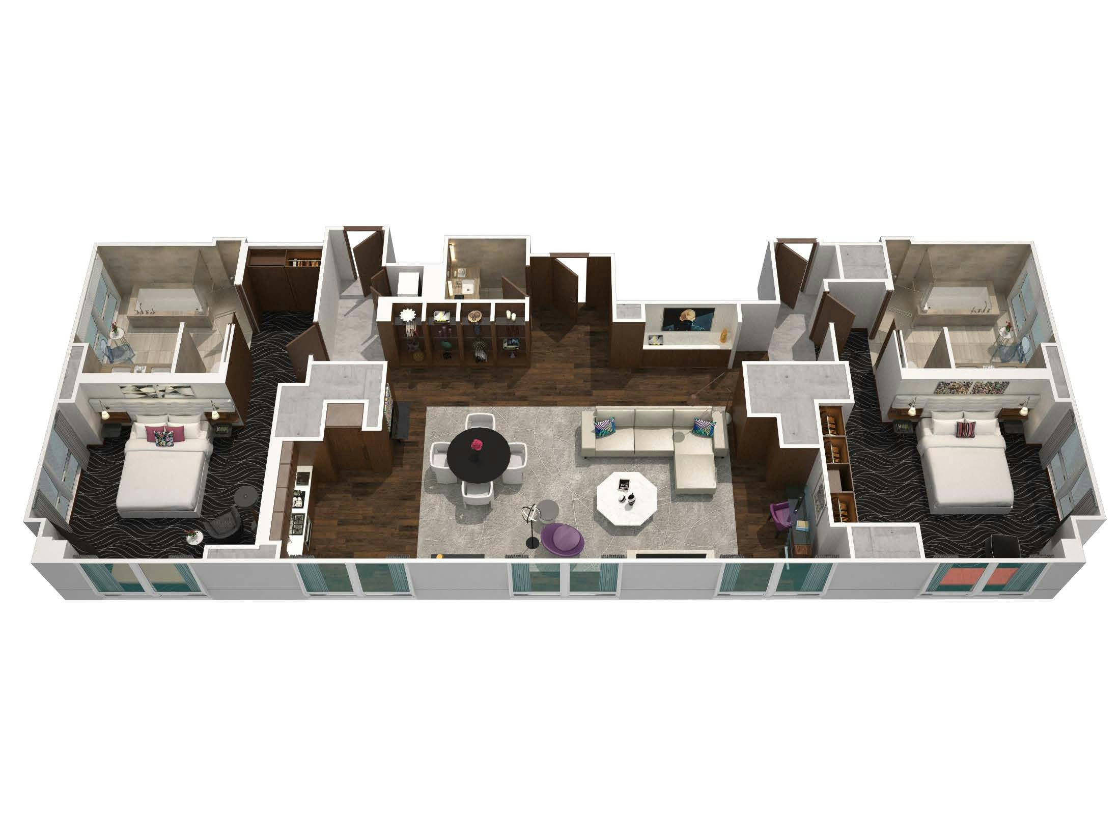Two-Bedroom Empire State Penthouse