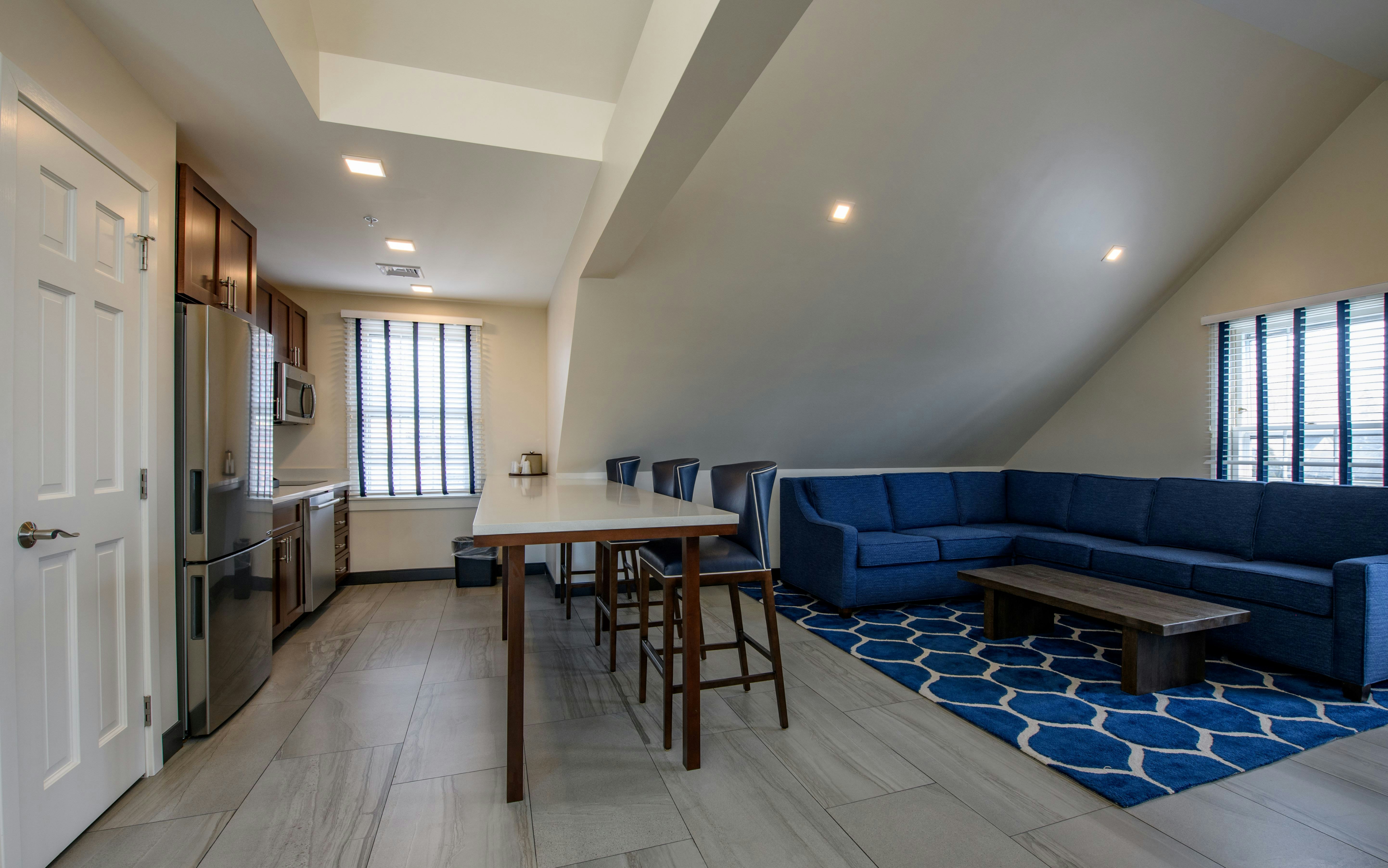One Bedroom Penthouse Suite w/ Full Kitchen and Roof Deck
