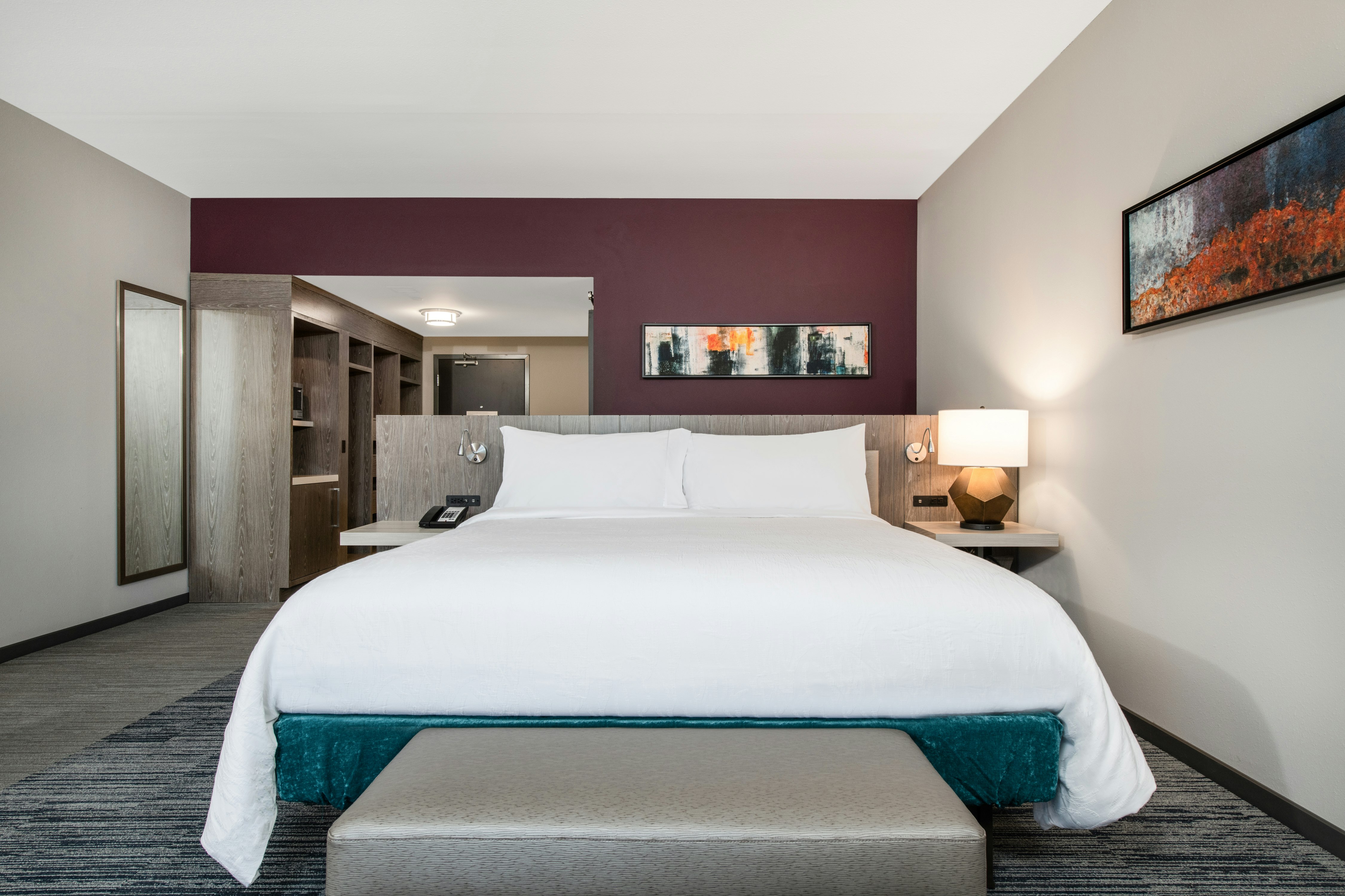 1 KING BED WITH SOFA BED