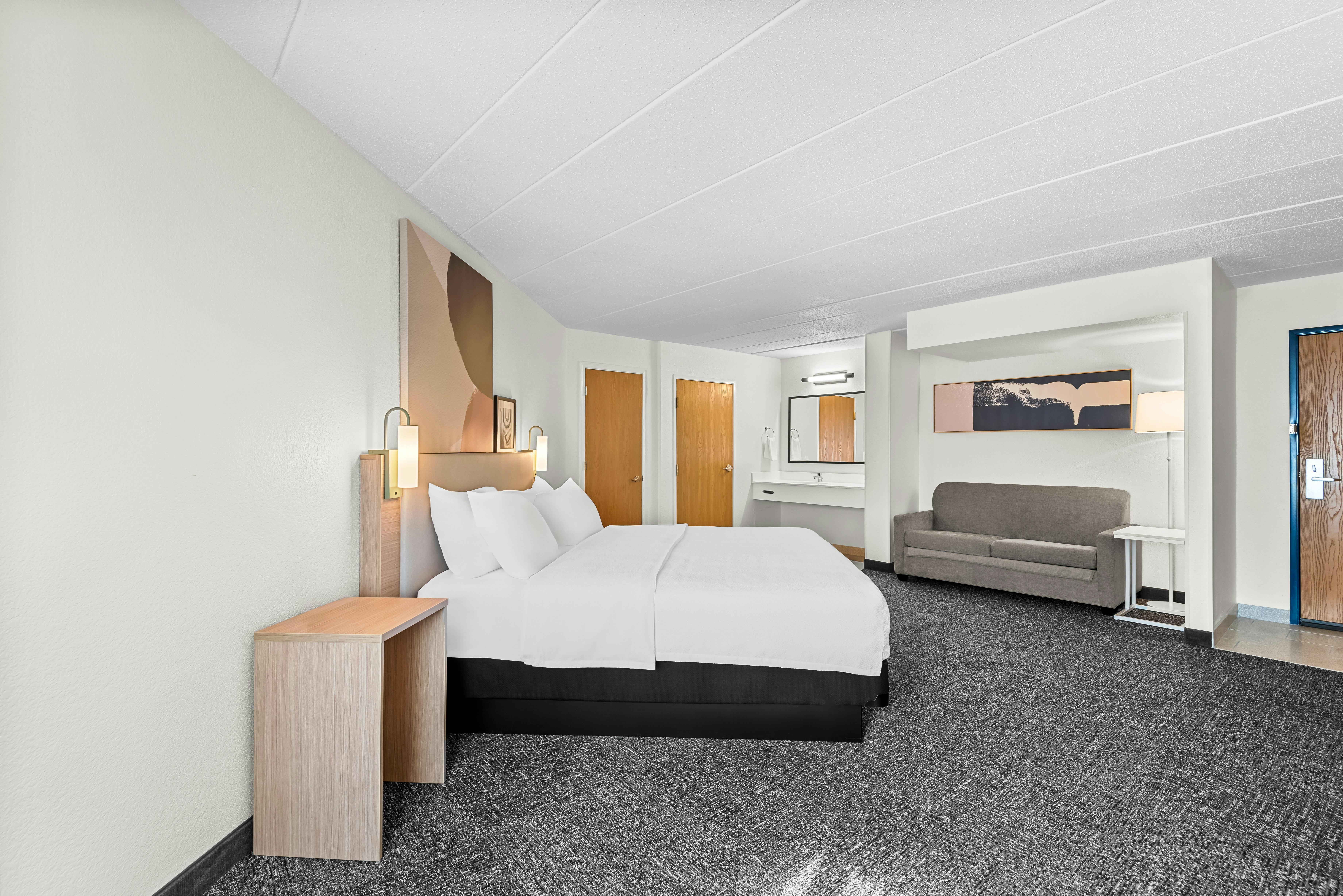 1 KING BED WITH SOFABED