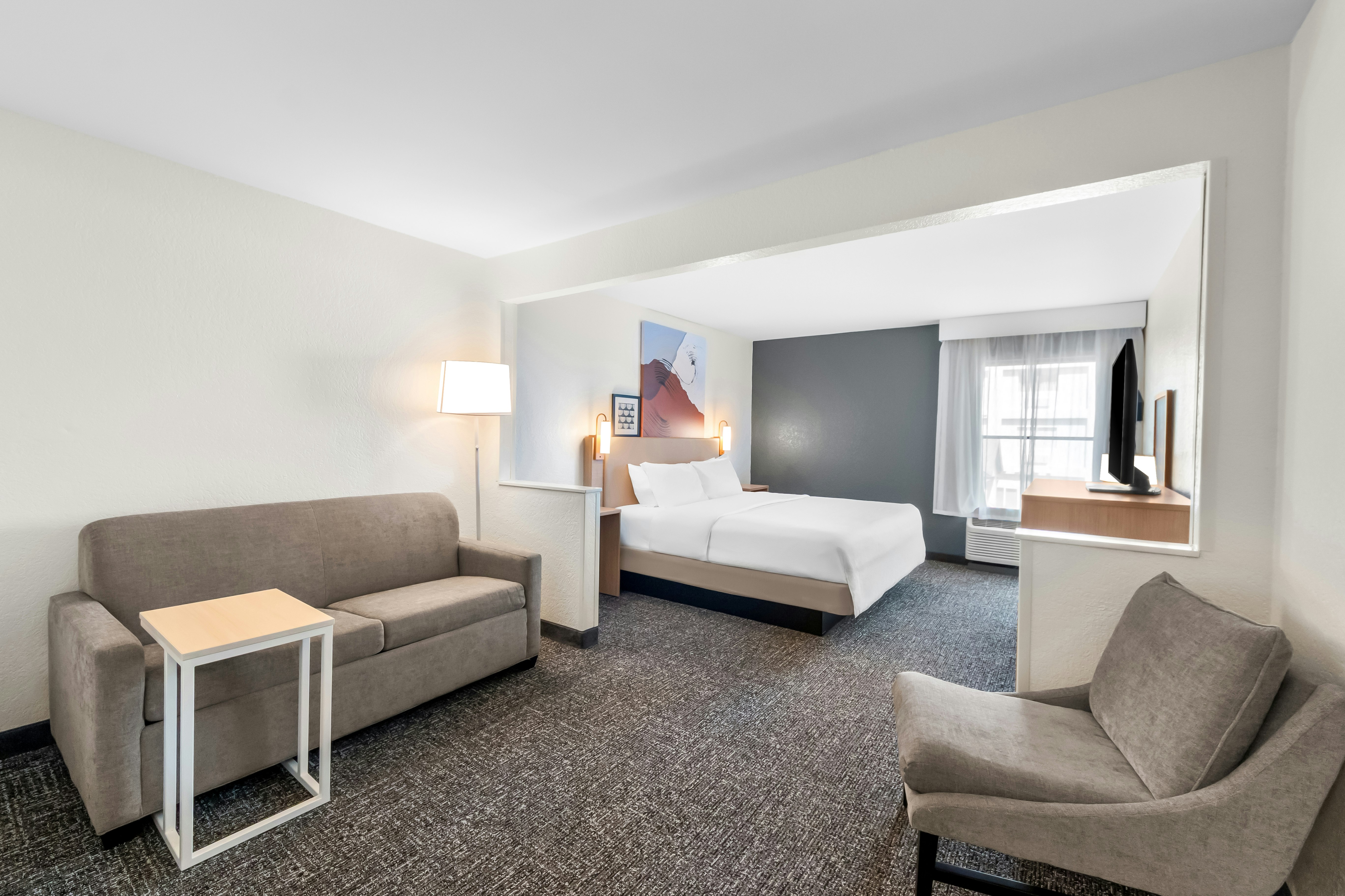 1 KING BED WITH SOFABED
