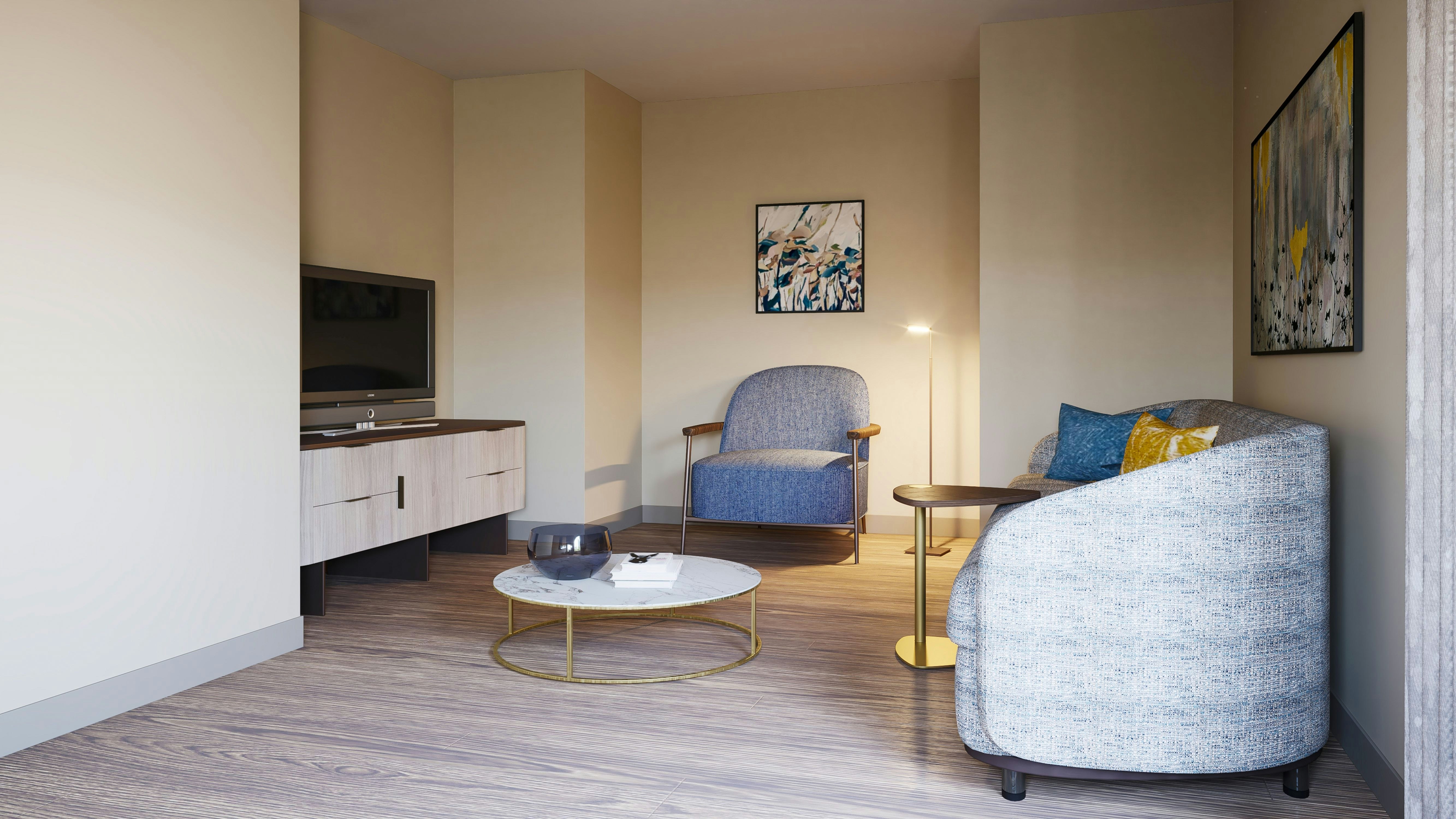 1 KING BED TWO ROOM SUITE