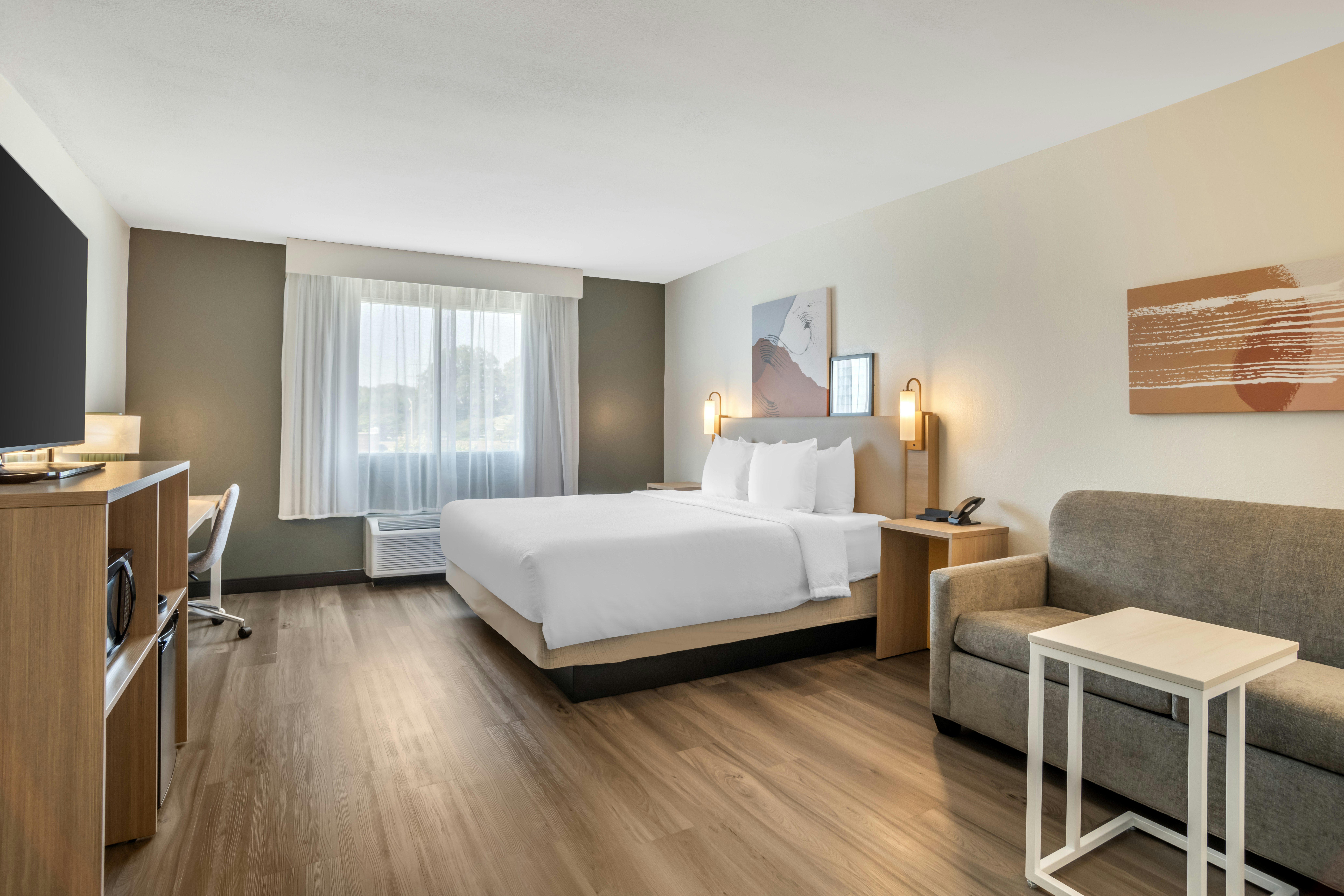 1 KING BED WITH SOFABED