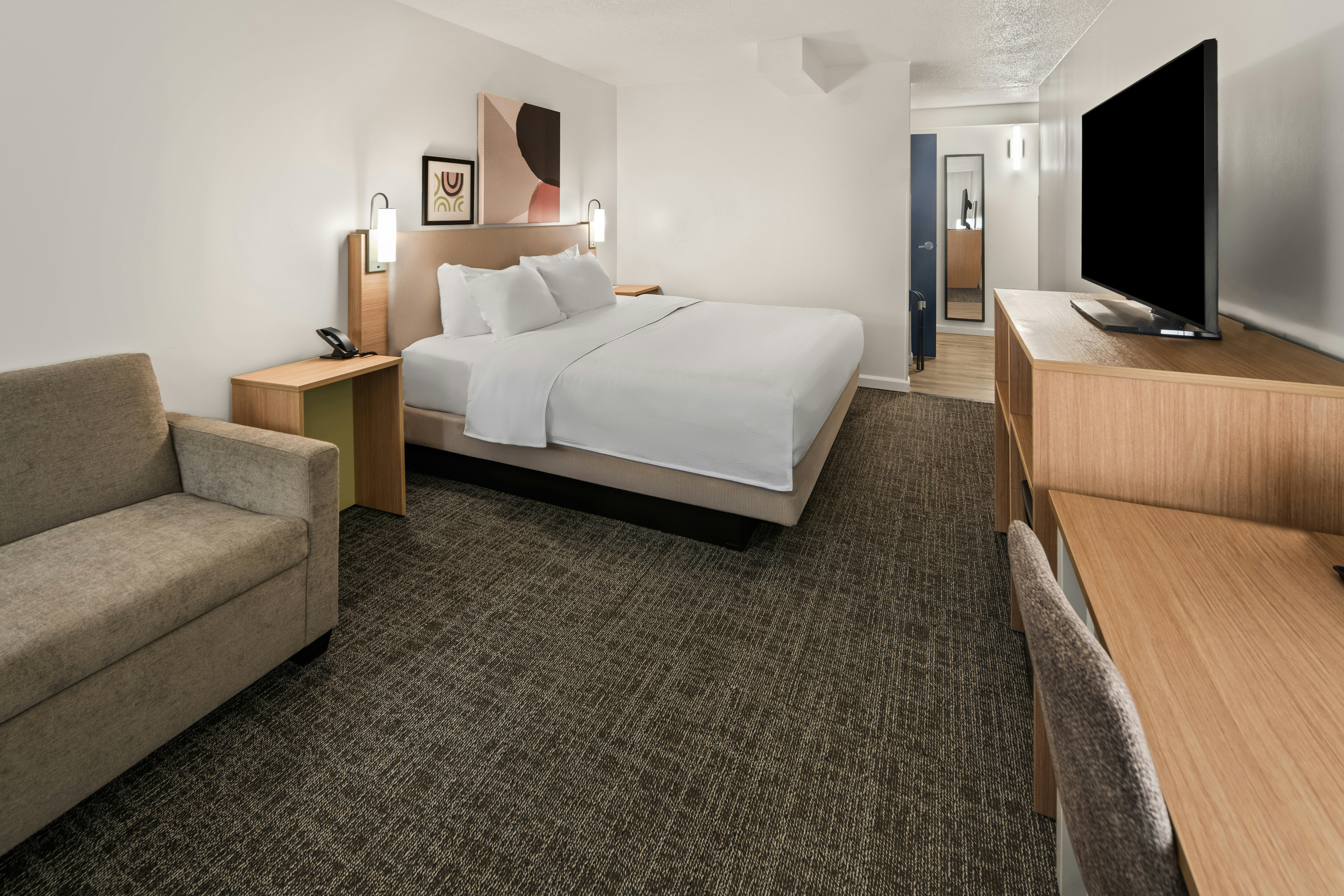 1 KING BED WITH SOFABED