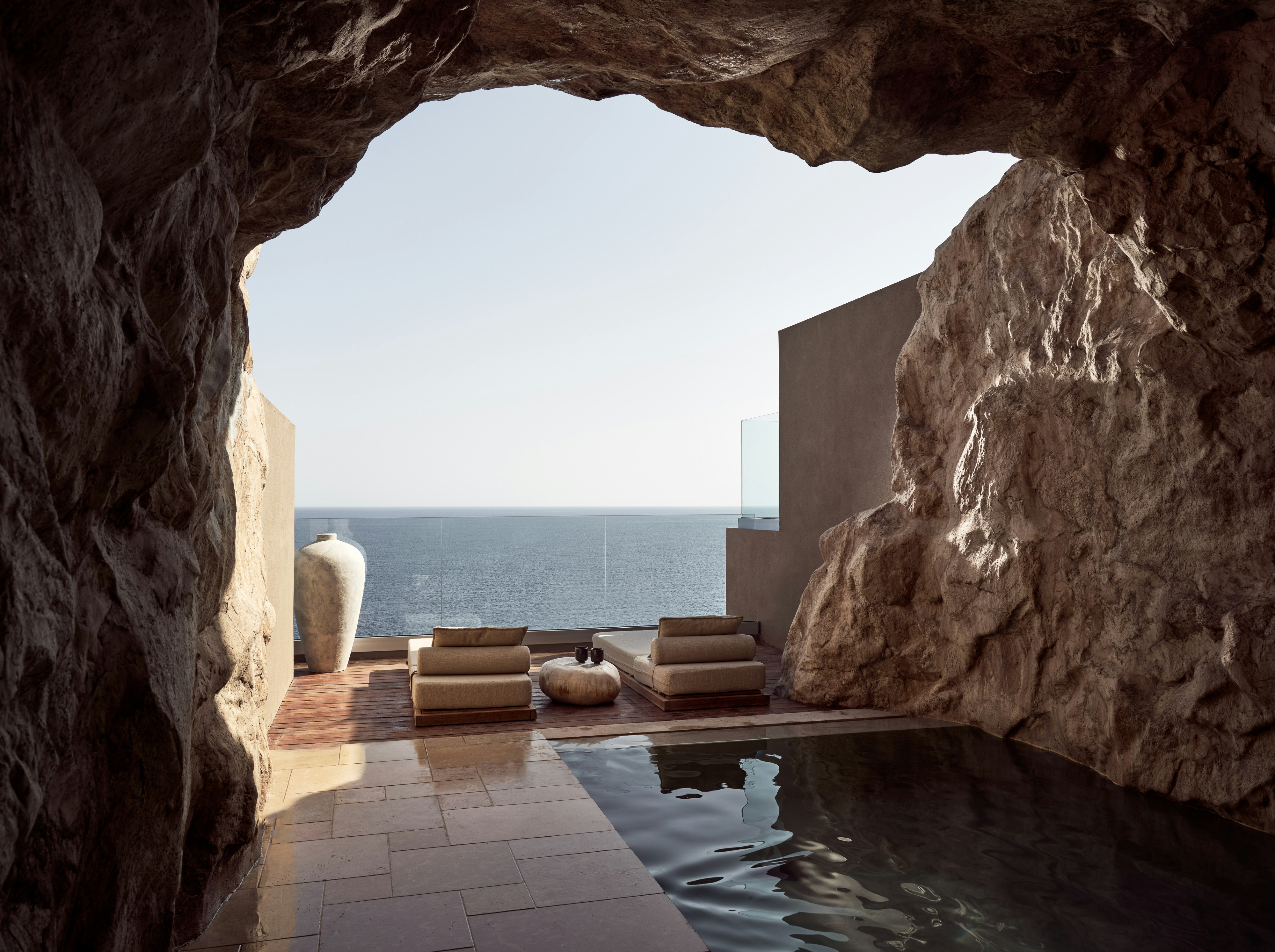 Cave Suite Sea View - Pool