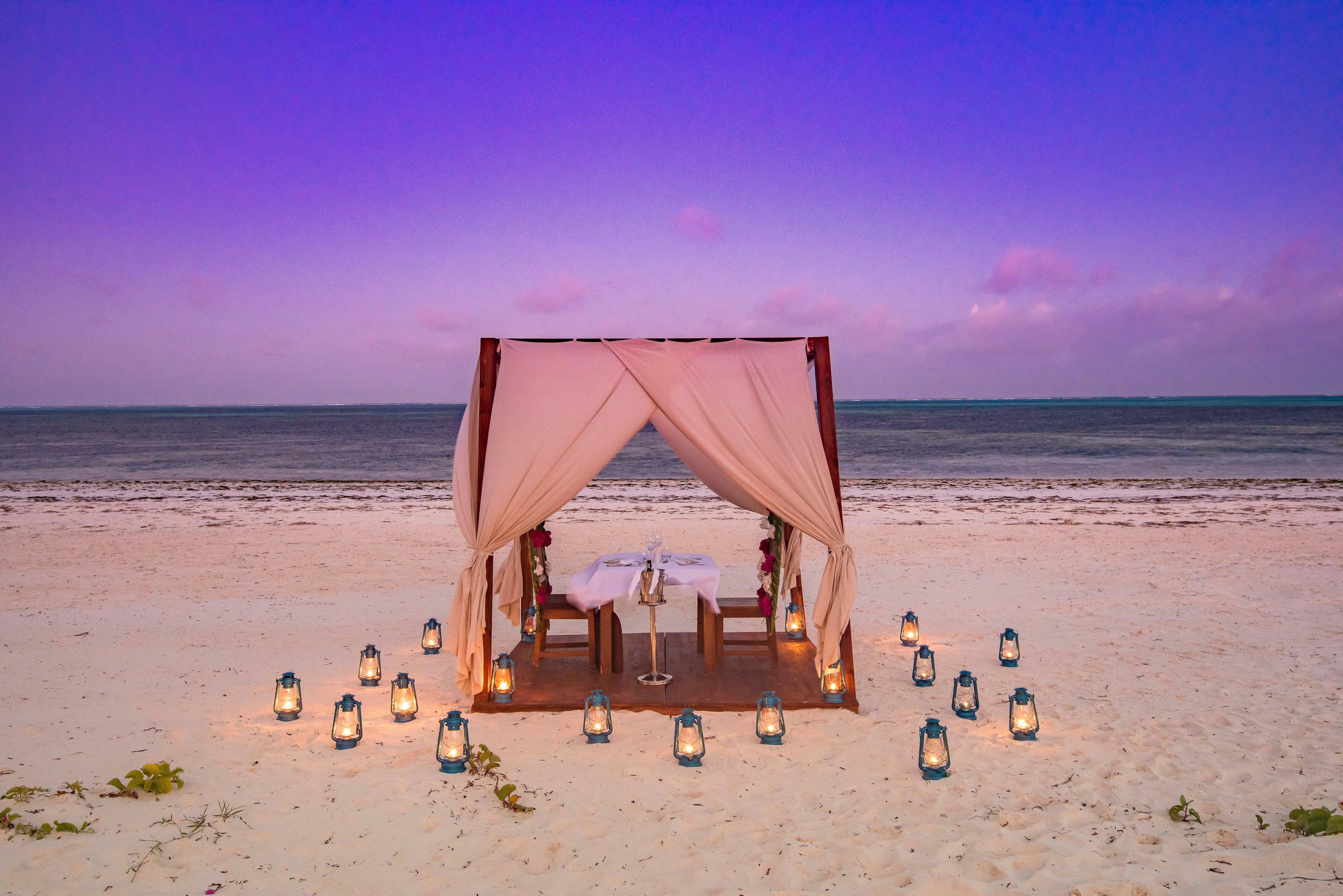 Amani Restaurant Reception Beach Dinner