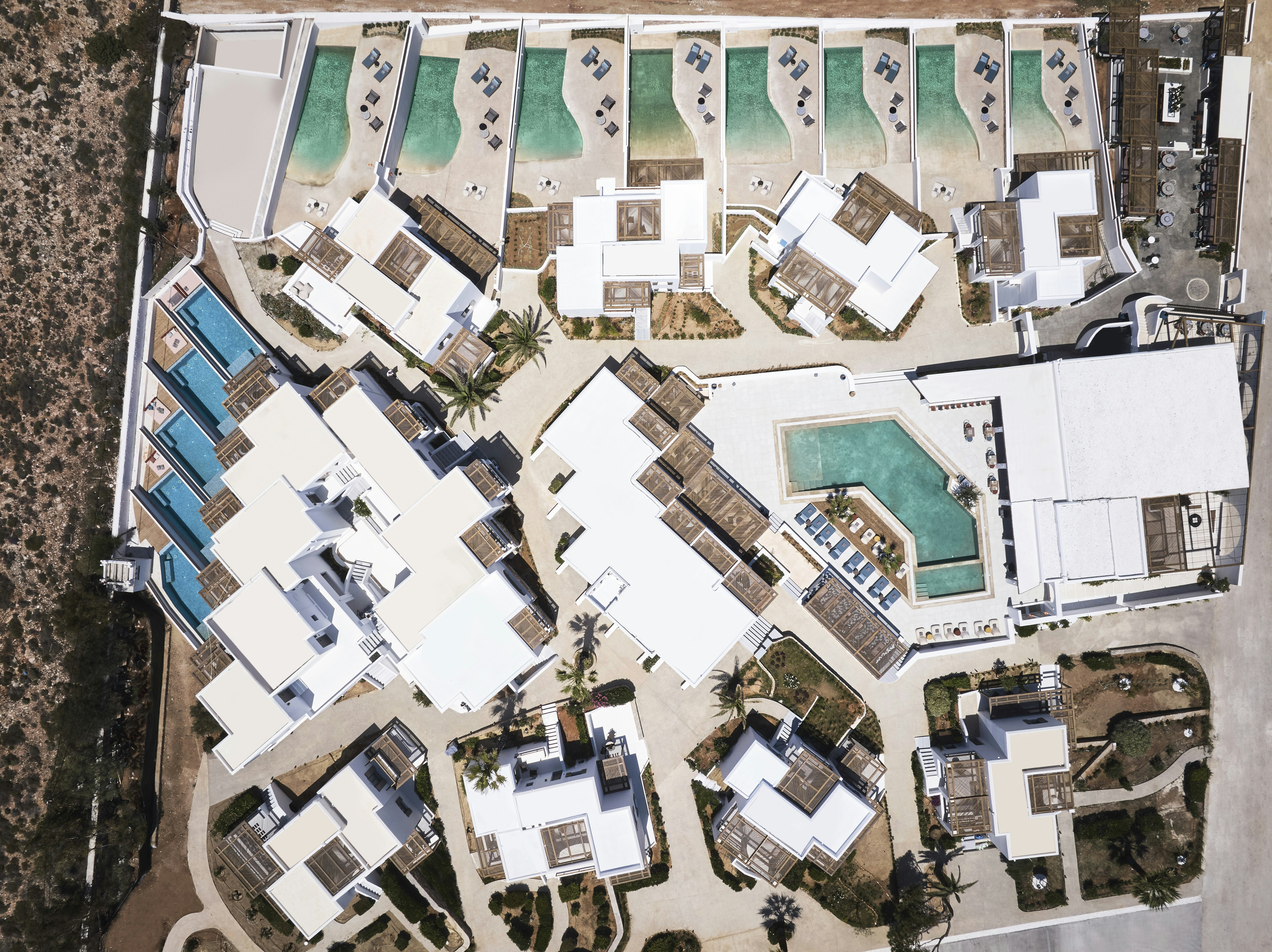 Essence & Minois Blu Suites - Aerial View
