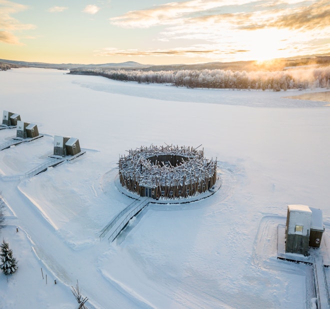 Arctic Bath from Above