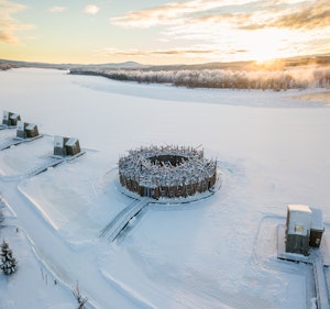 Arctic Bath from Above