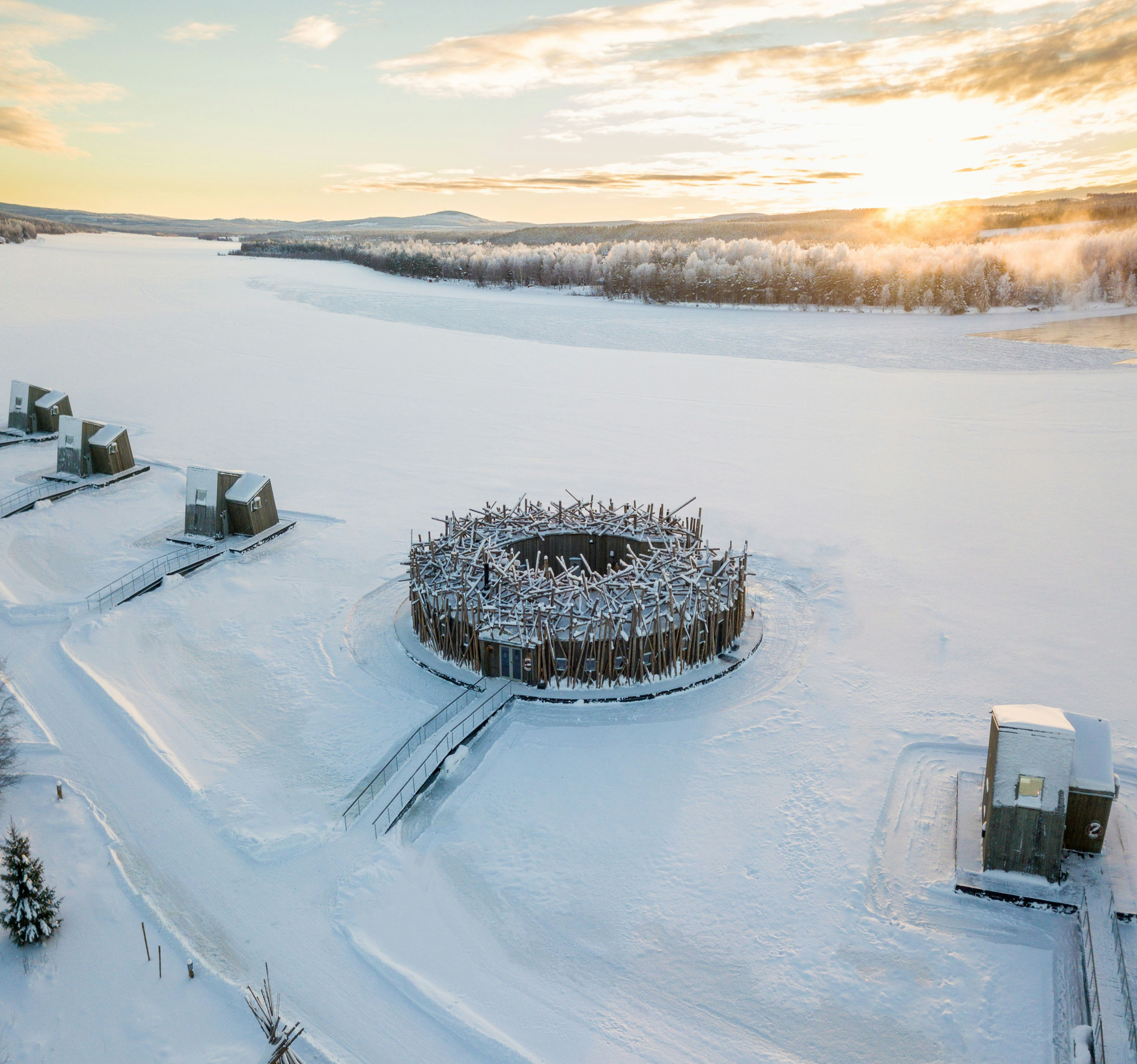 Arctic Bath from Above
