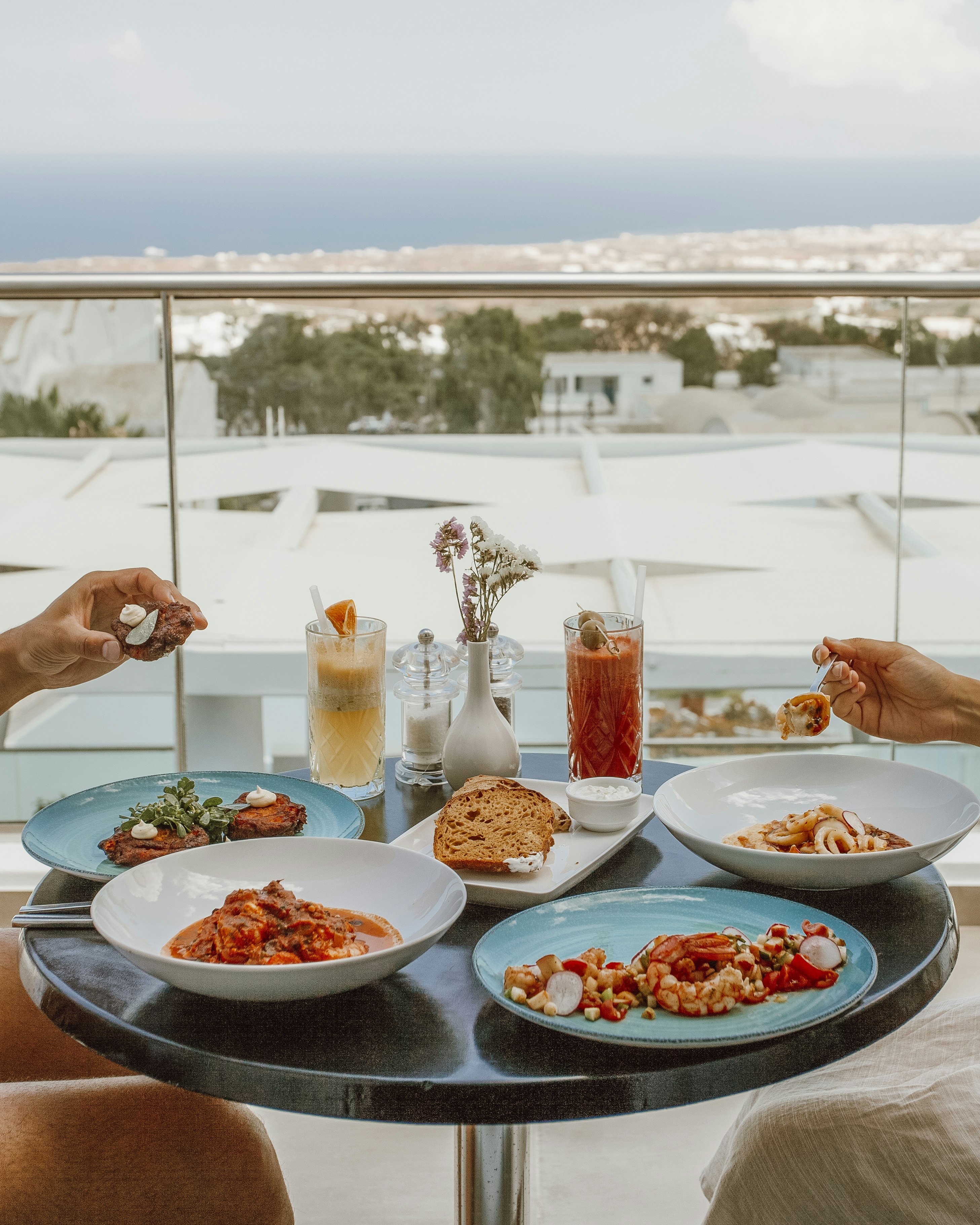 Lunch In Room Balcony View