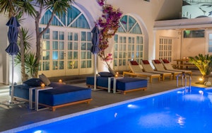 Pool View Area by Night