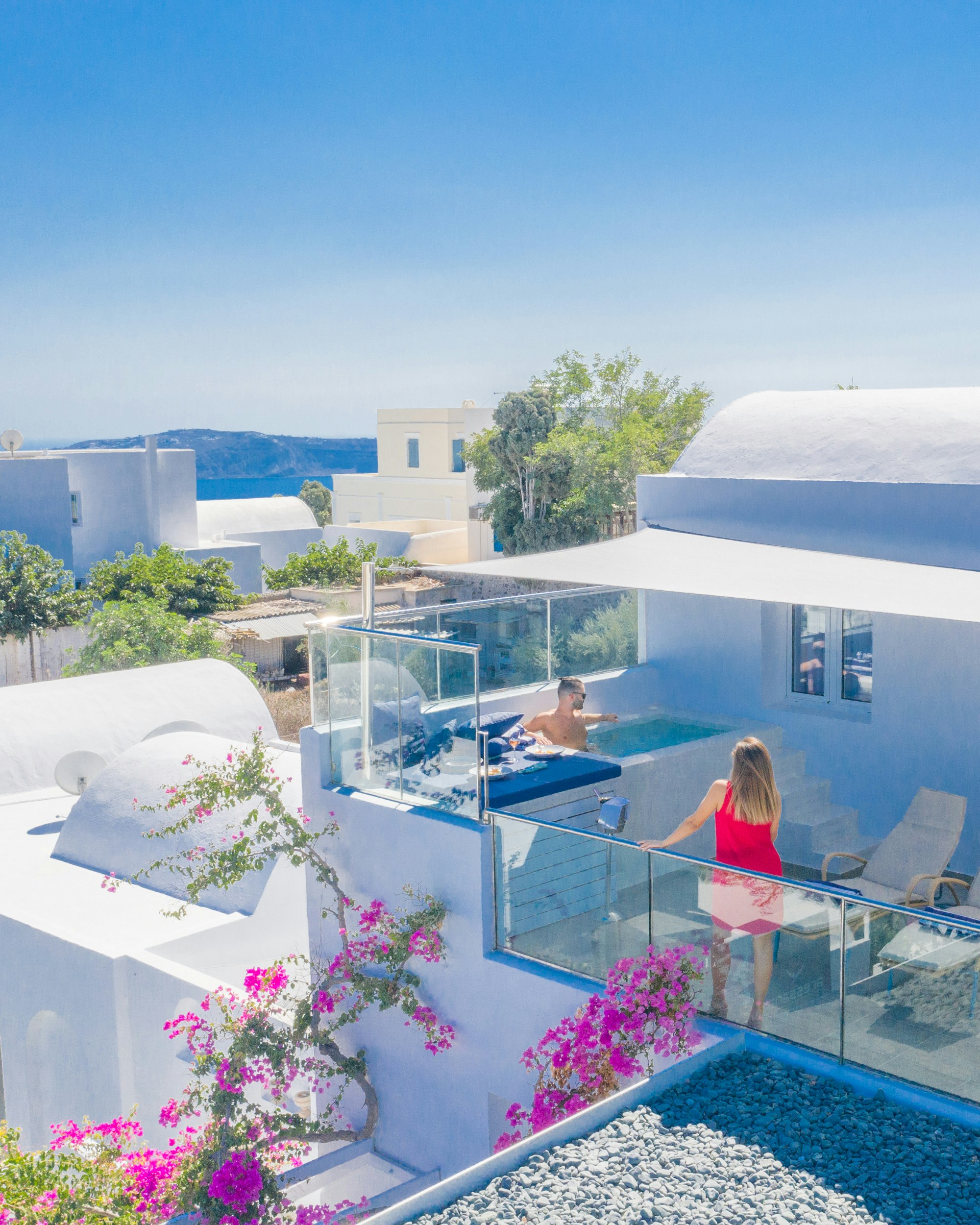 Sea View Hot Tub Suite Aerial View