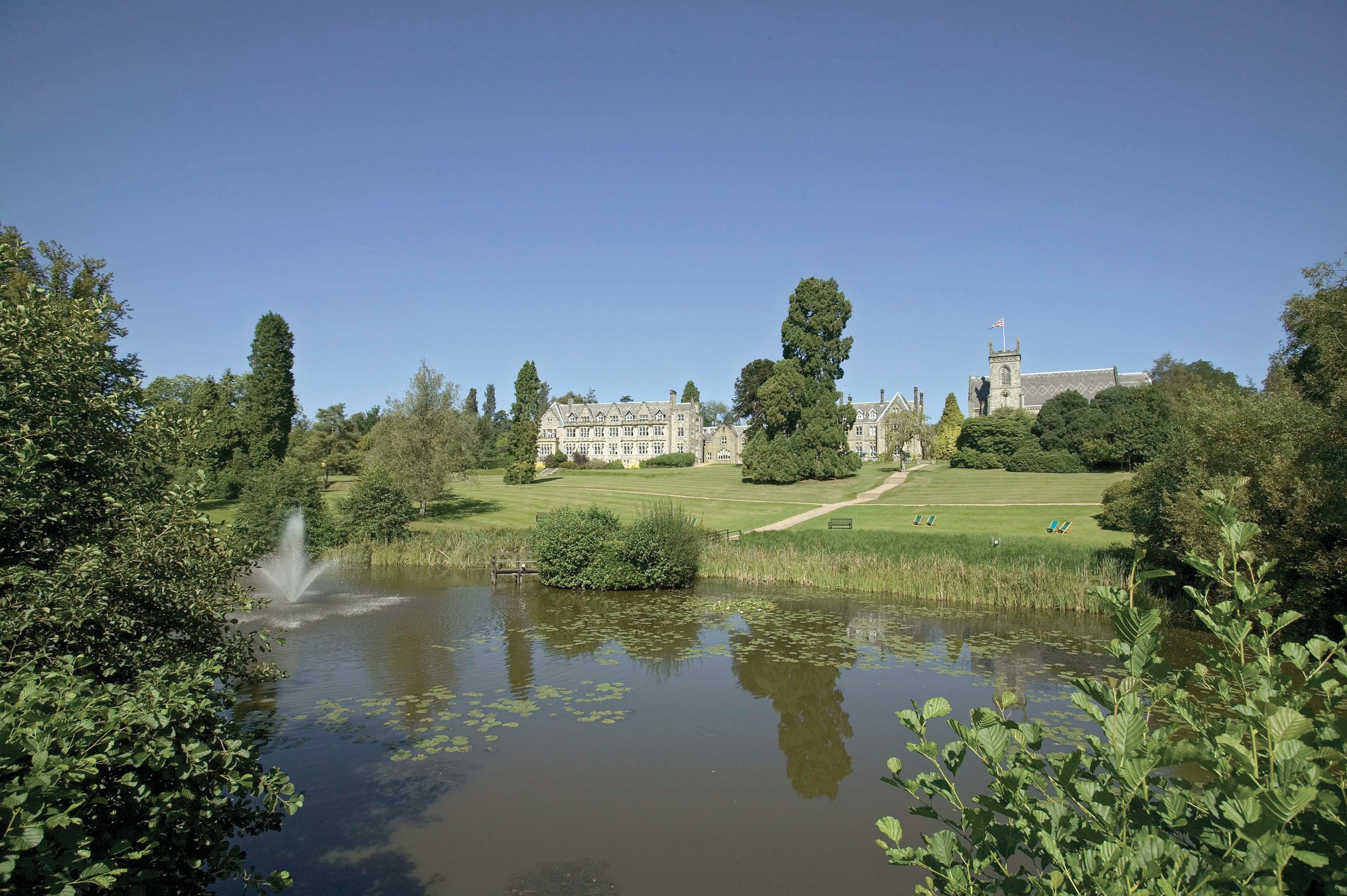View of Ashdown Park from the Lake