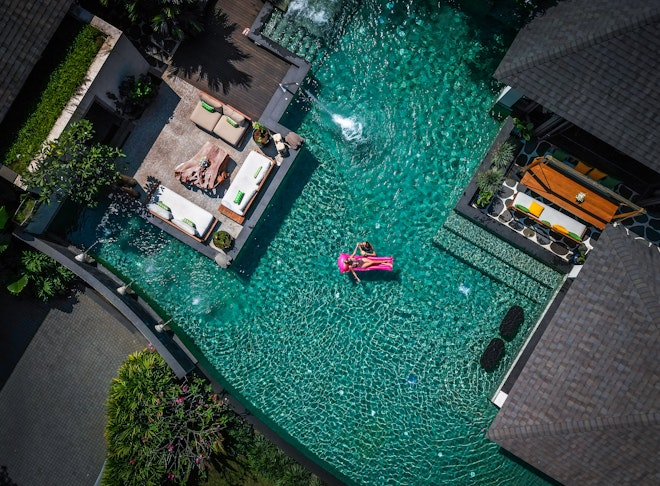 Pool Aerial View