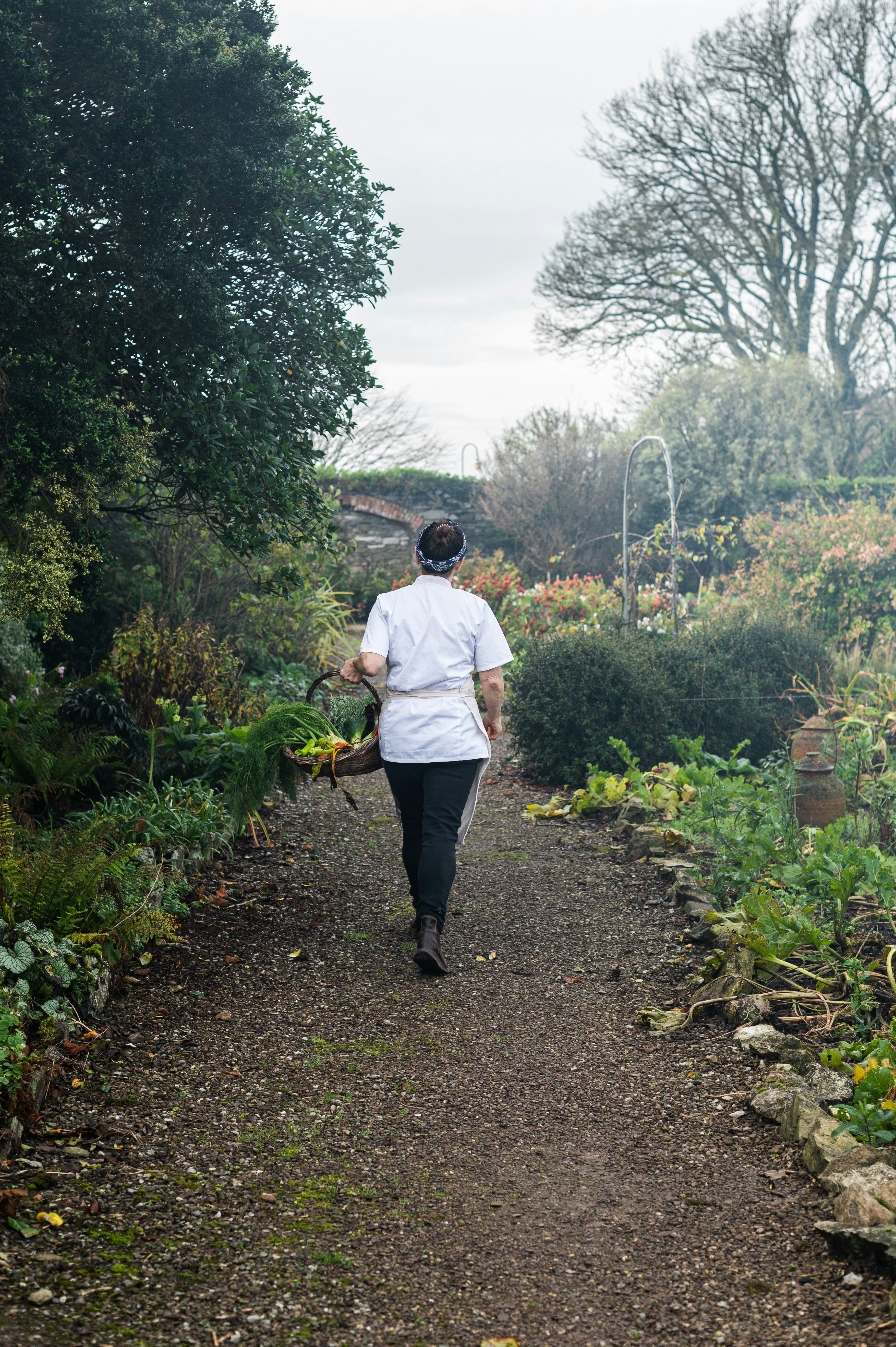 Head Chef Dervilla O'Flynn in Walled Garden