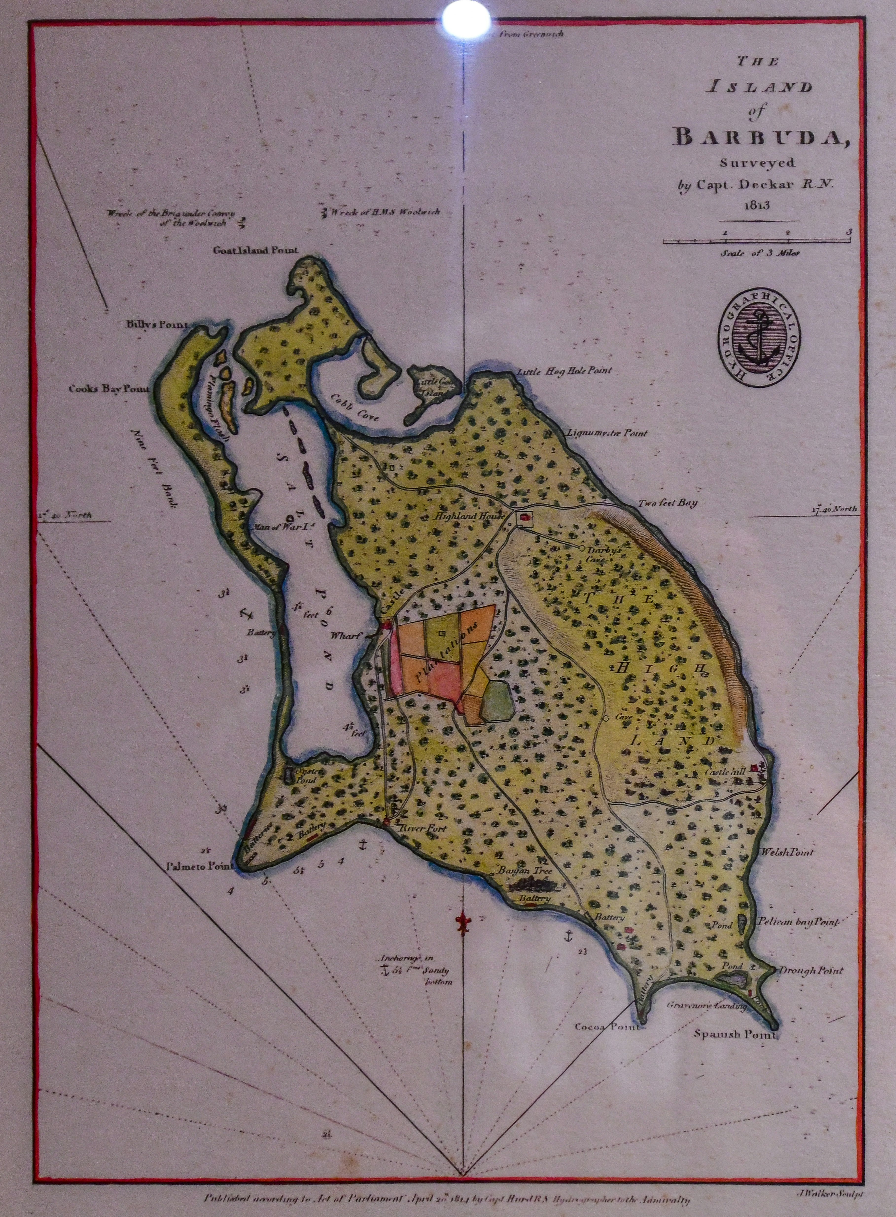 Barbuda Island Map