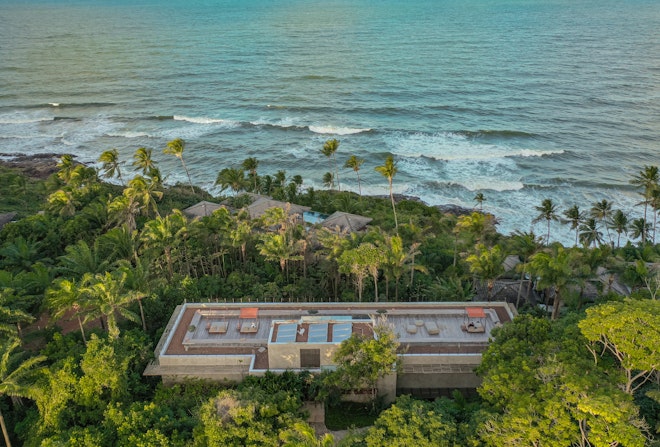 Hotel Rooftop Aerial View