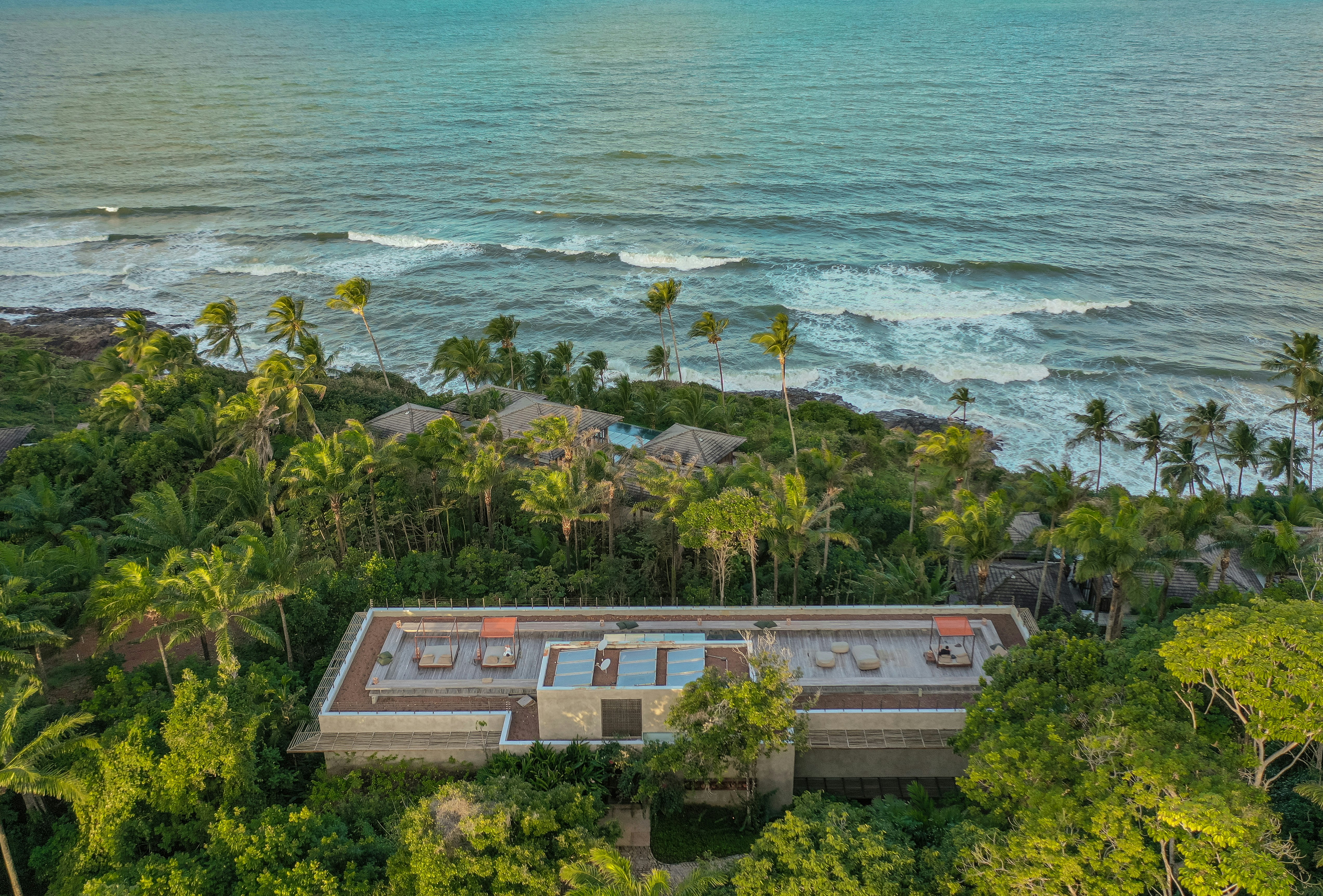 Hotel Rooftop Aerial View