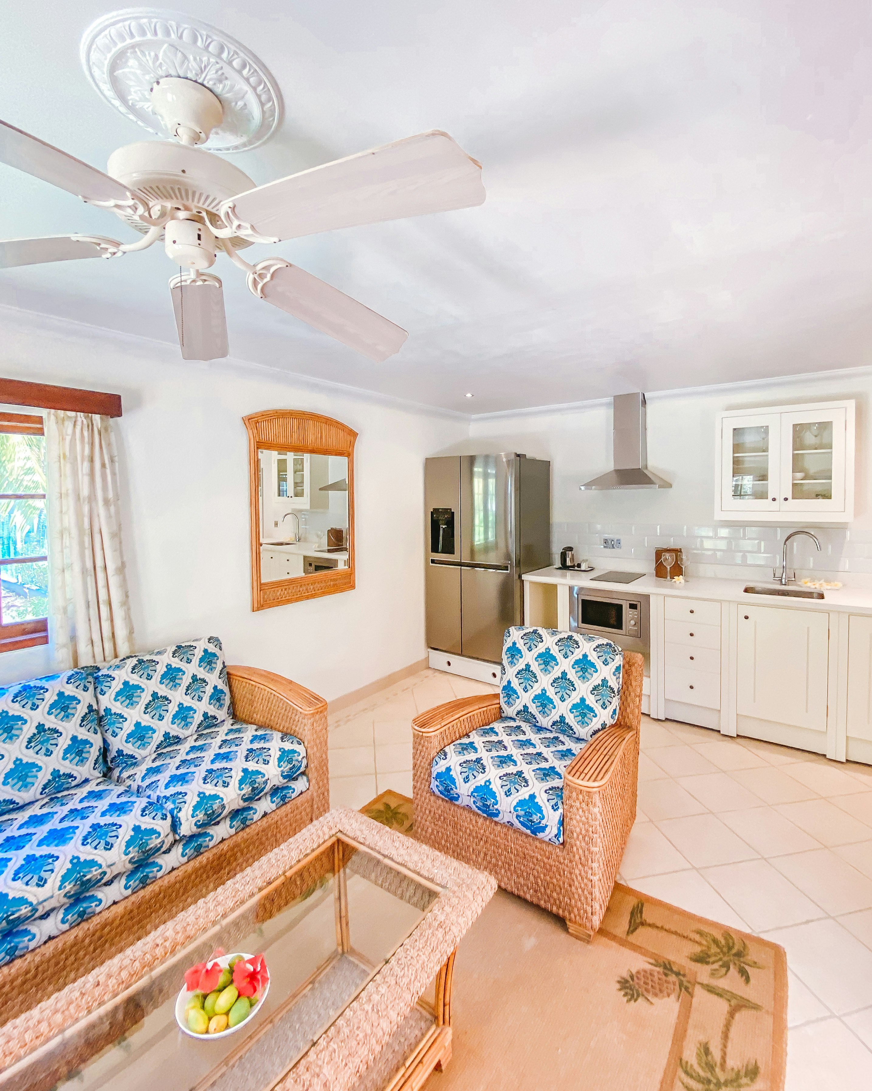 Two Bed Pool Villa - Living Area & Kitchen