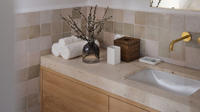 Red-Green Tansy - Bathroom