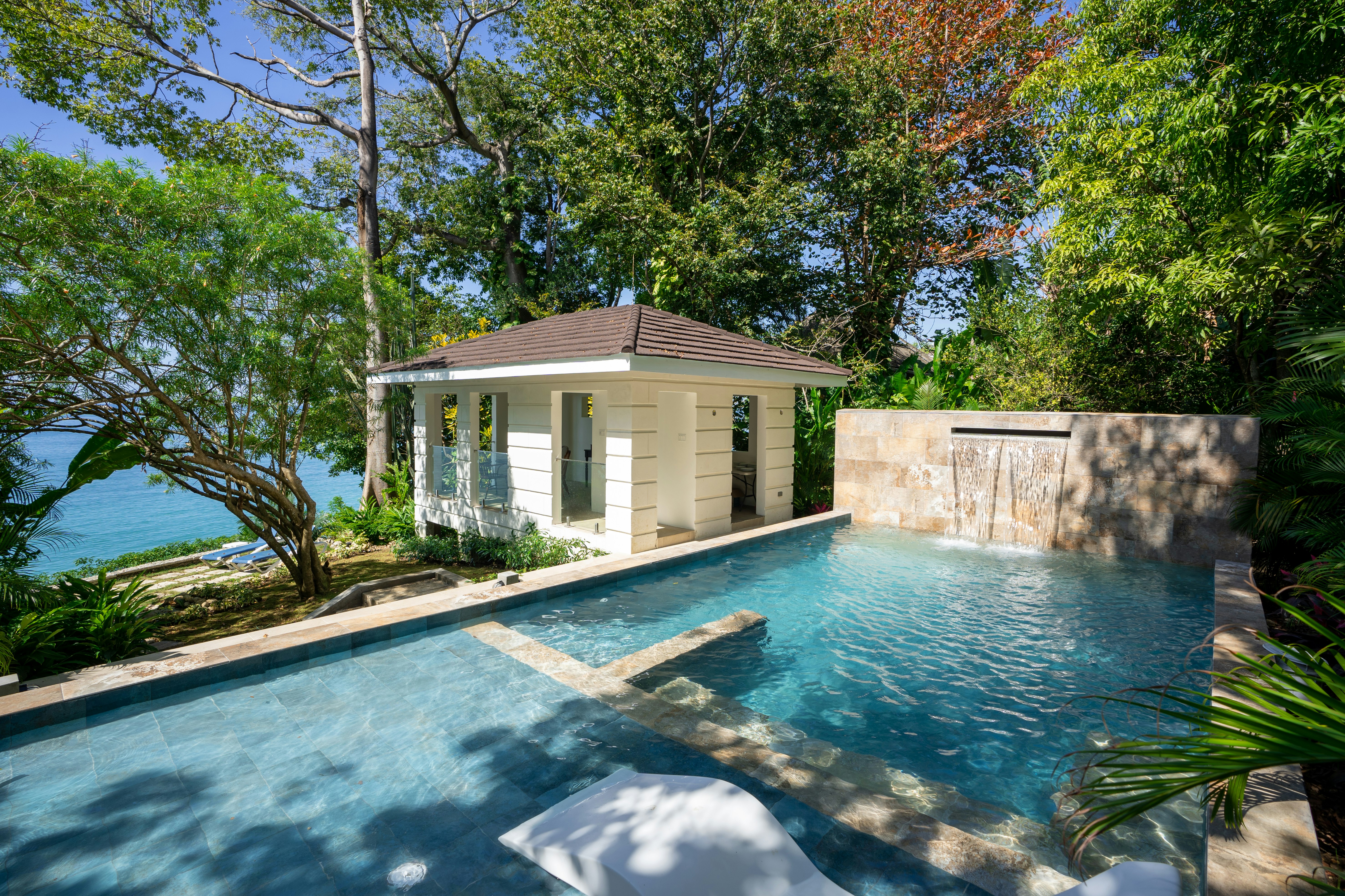 Cottonwood Pool And Dining Pavillion Looking At Sea