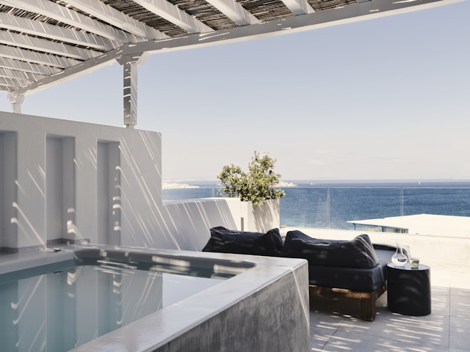 Grand Bohemian Sunset Sea View Suite With Outdoor Hot Tub