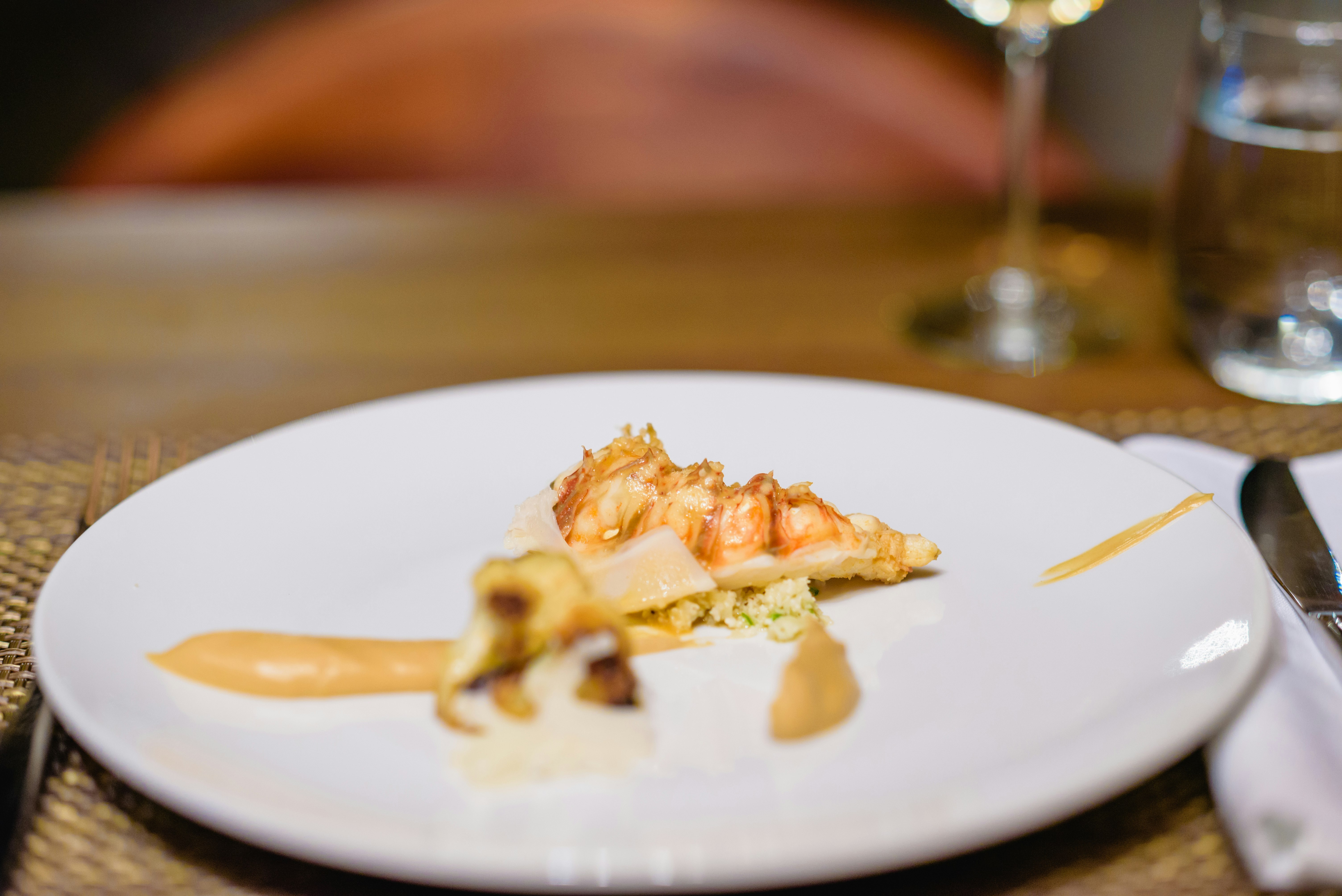 Lobster, Cauliflower three ways