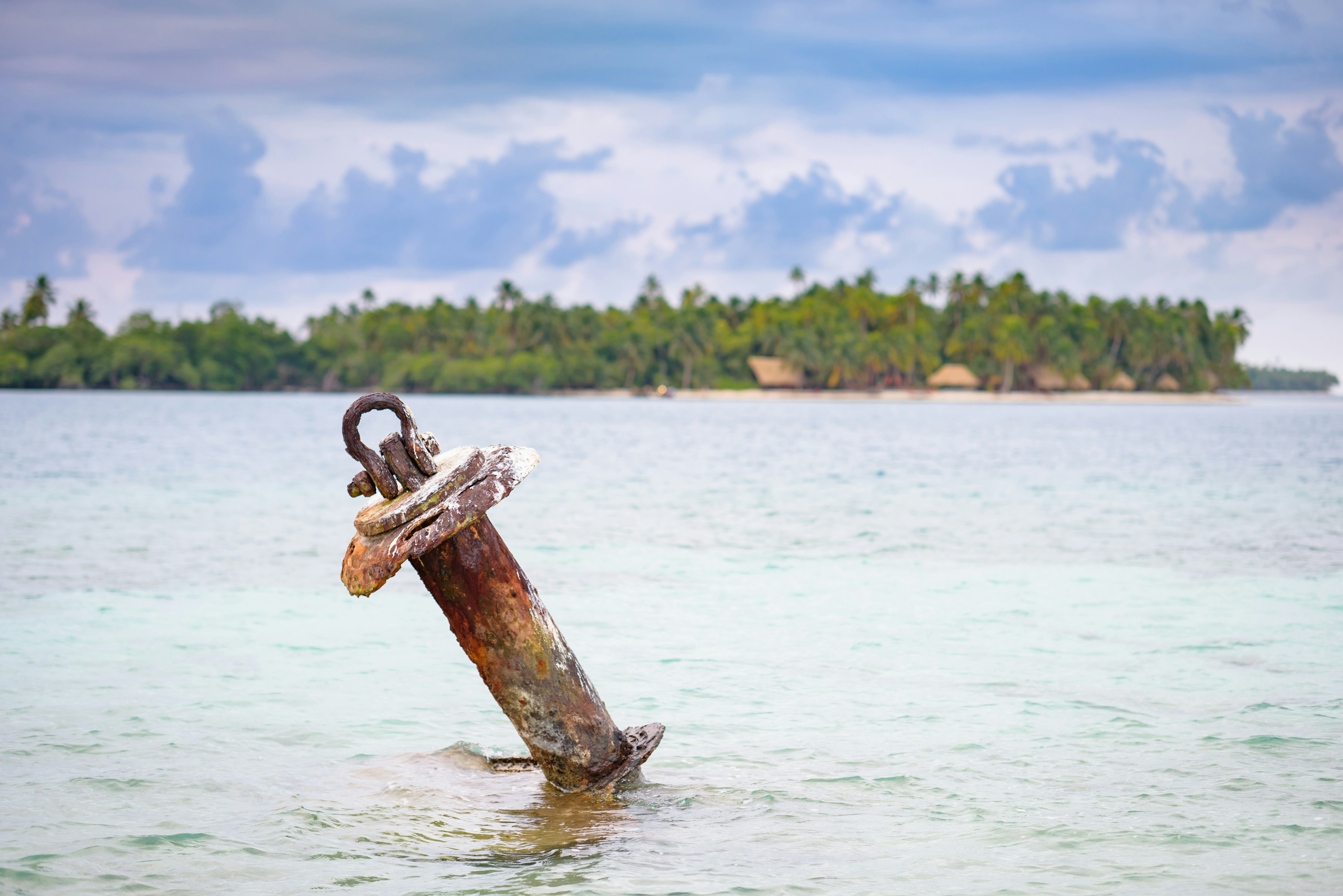 Old shipwreck off Little Calala Island