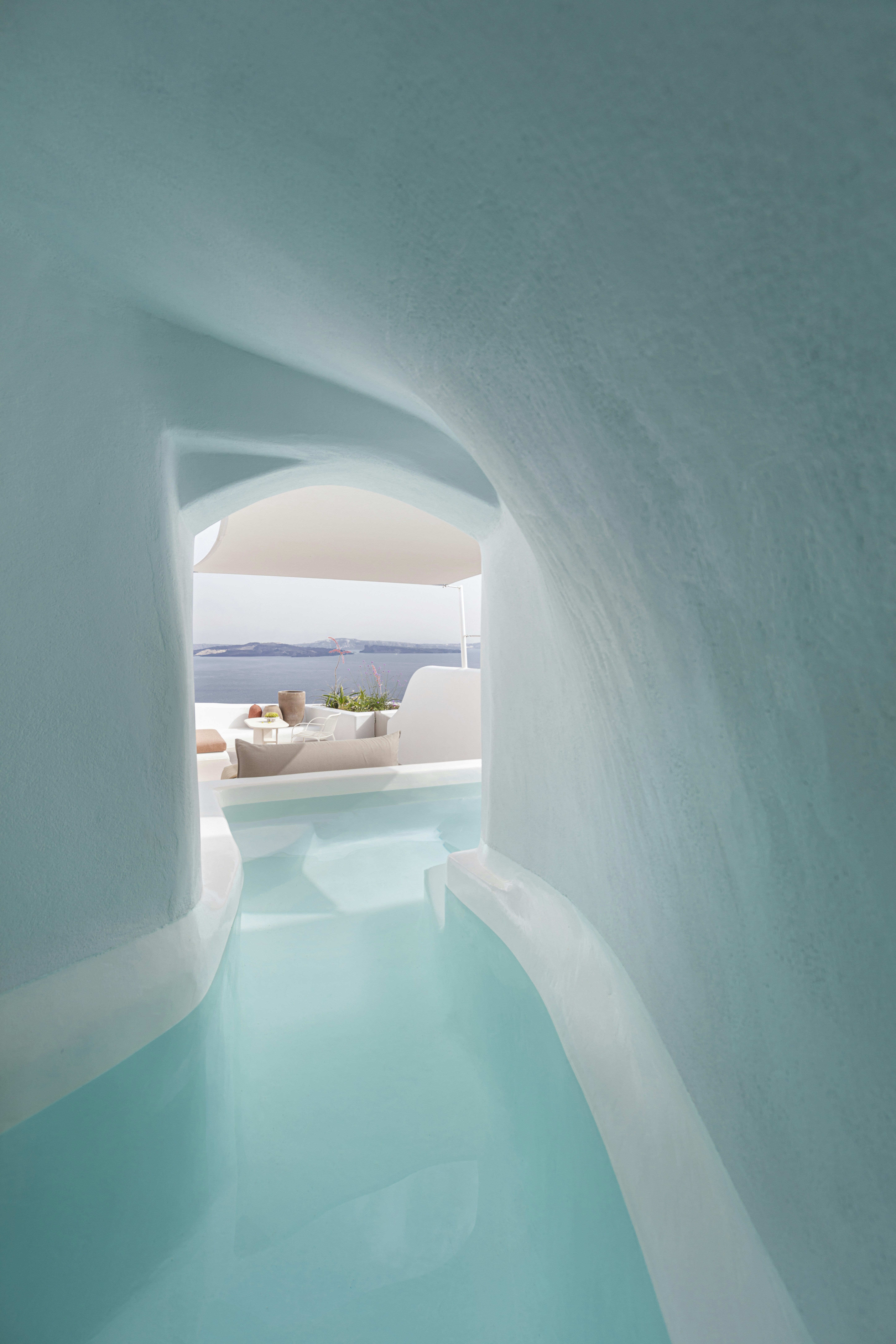 River Pool Suite Caldera Sea View