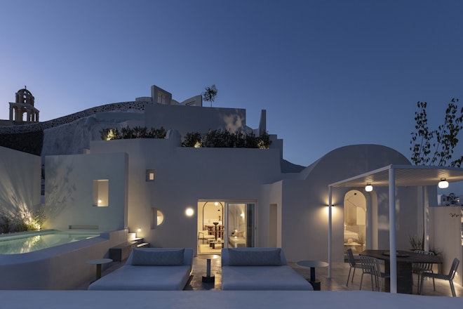 Two Bedroom Pool Villa with Caldera Sea View - Exterior