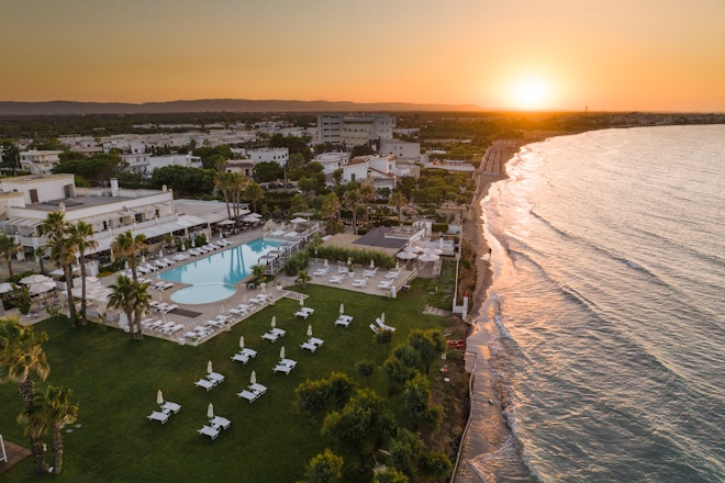 Aerial View Sunset