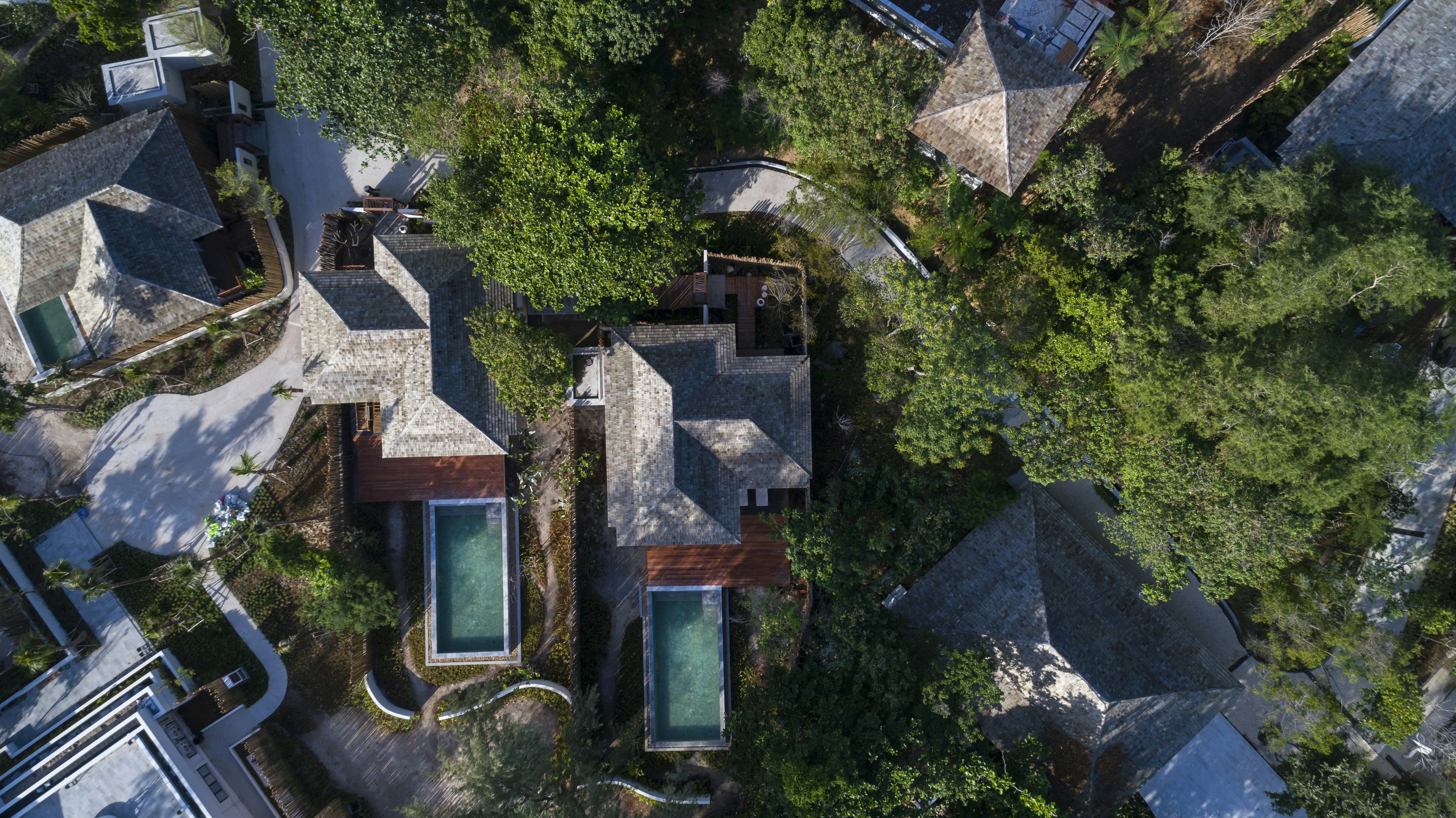 Beach Front Pool Villa - Aerial