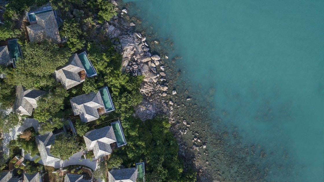 Ocean View Pool Villa - Aerial