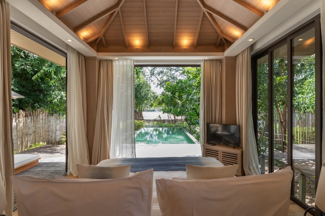 Beach Front Pool Villa - Bedroom View
