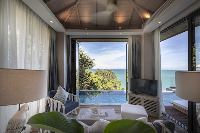 Horizon Ocean View Pool Villa - Living Area
