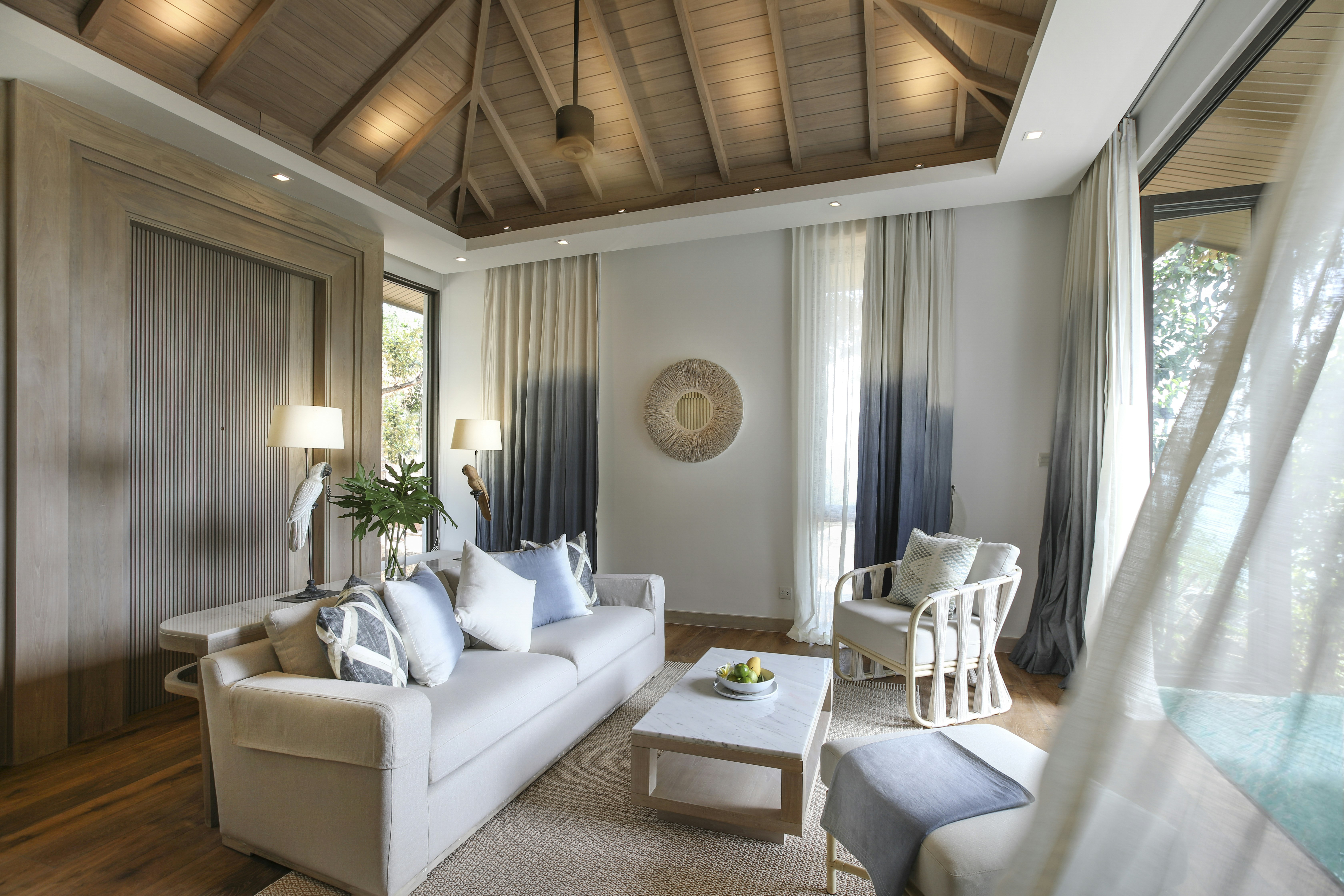 Beach Front Pool Villa - Living Area