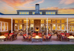 FARM Restaurant Patio at Sunset