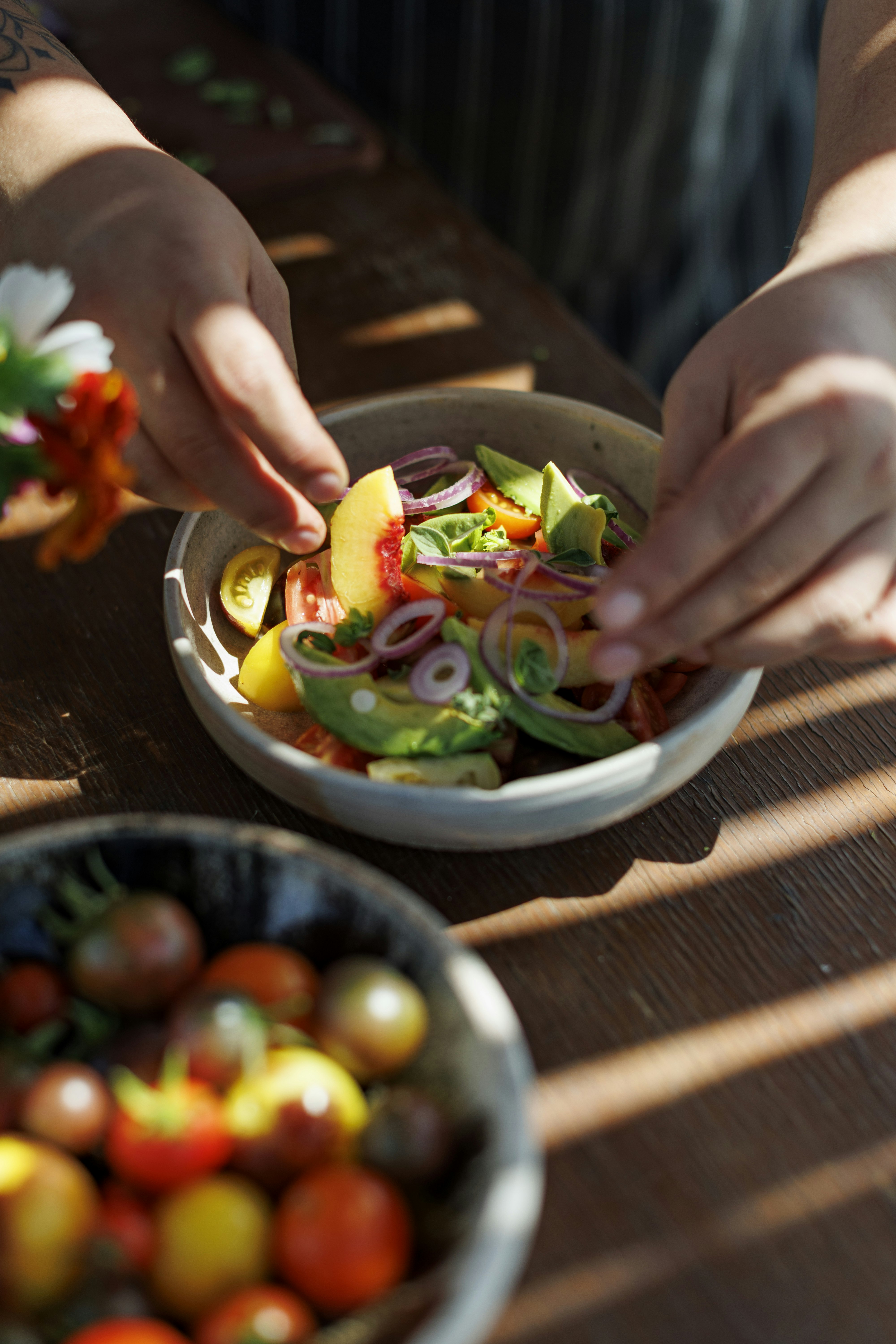 Salads from the Organic Garden