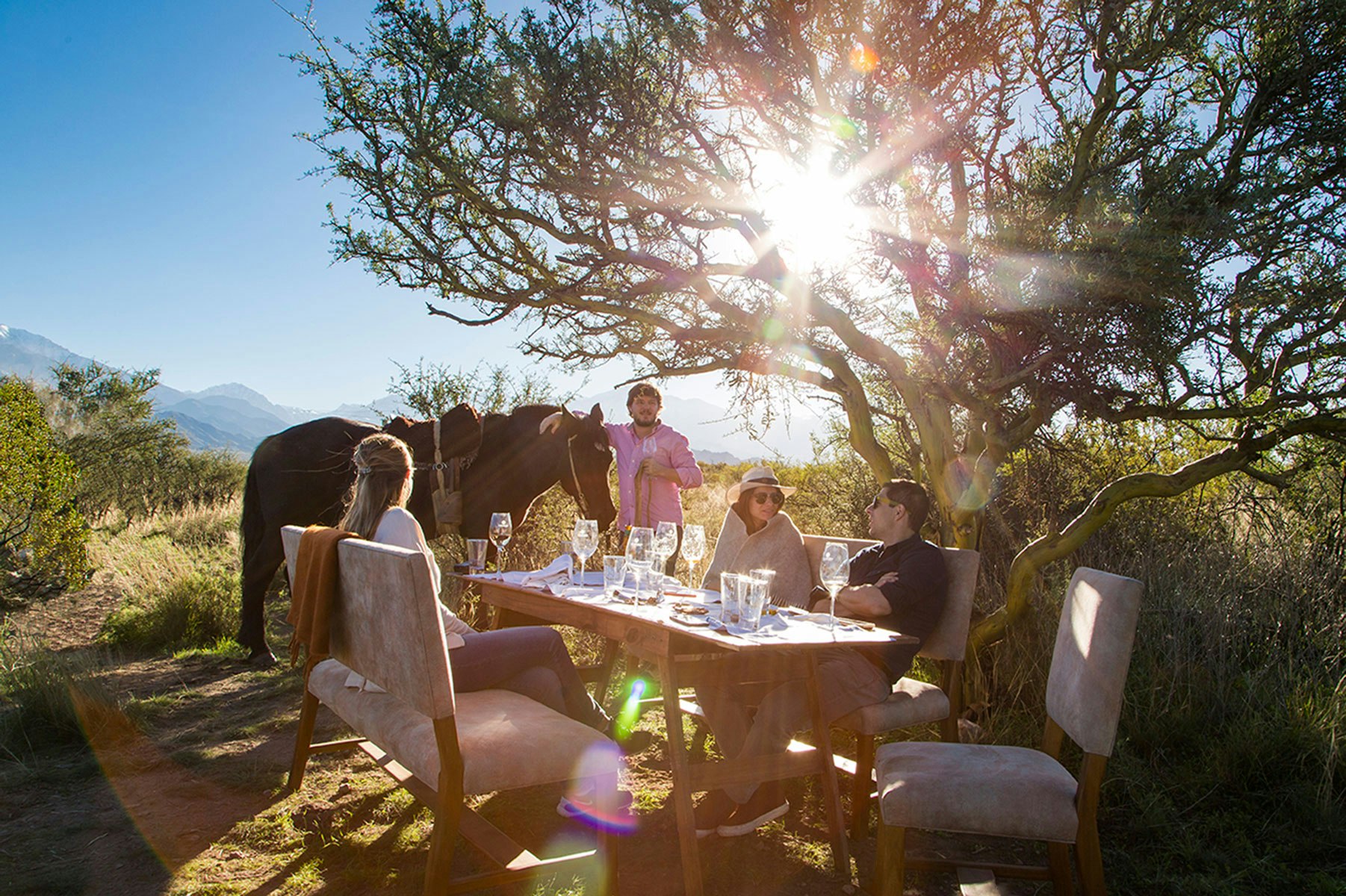 Outdoor Dining at Los Chanares