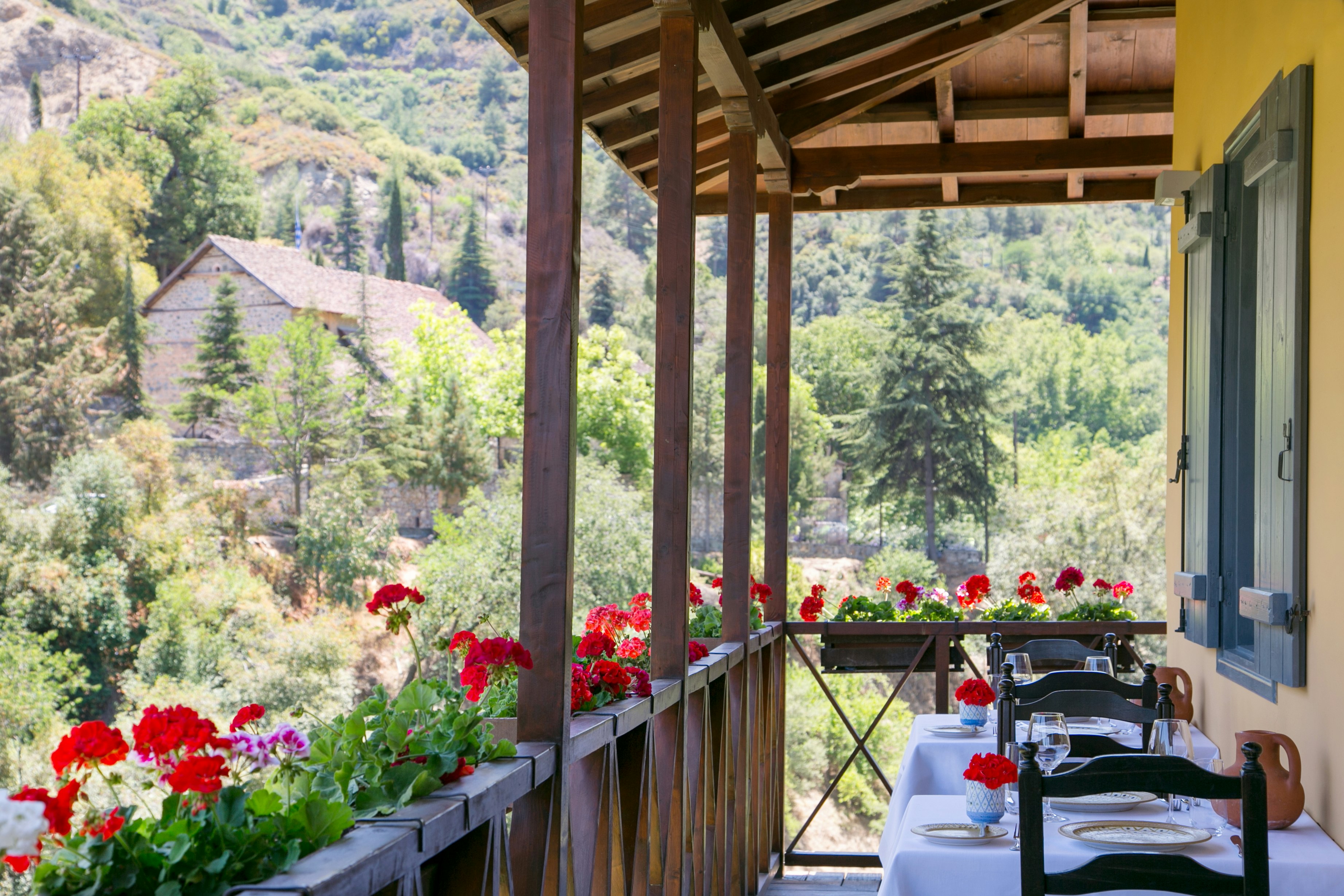 Byzantino Restaurant Balcony View