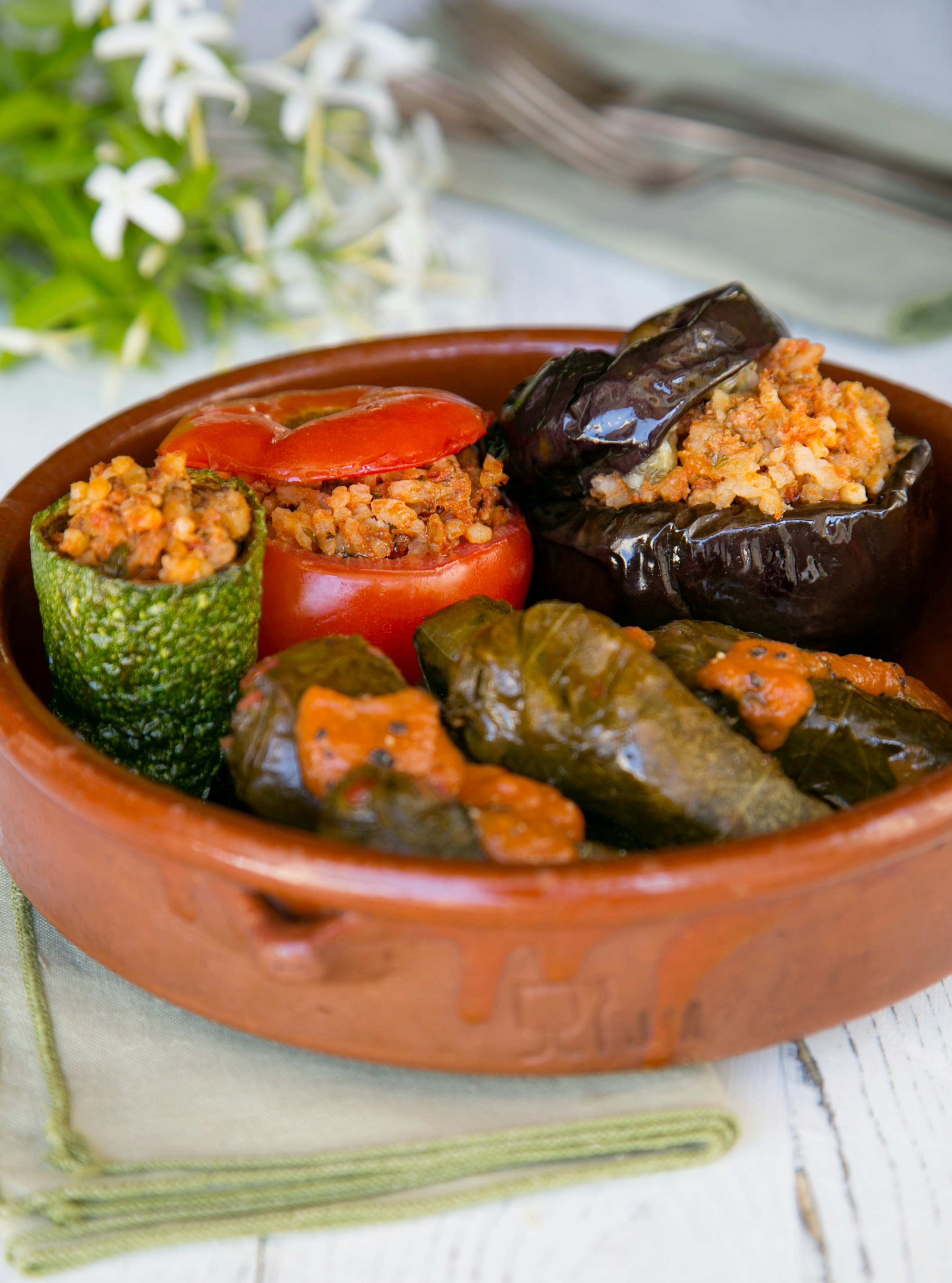 Stuffed vegetables from our orchard