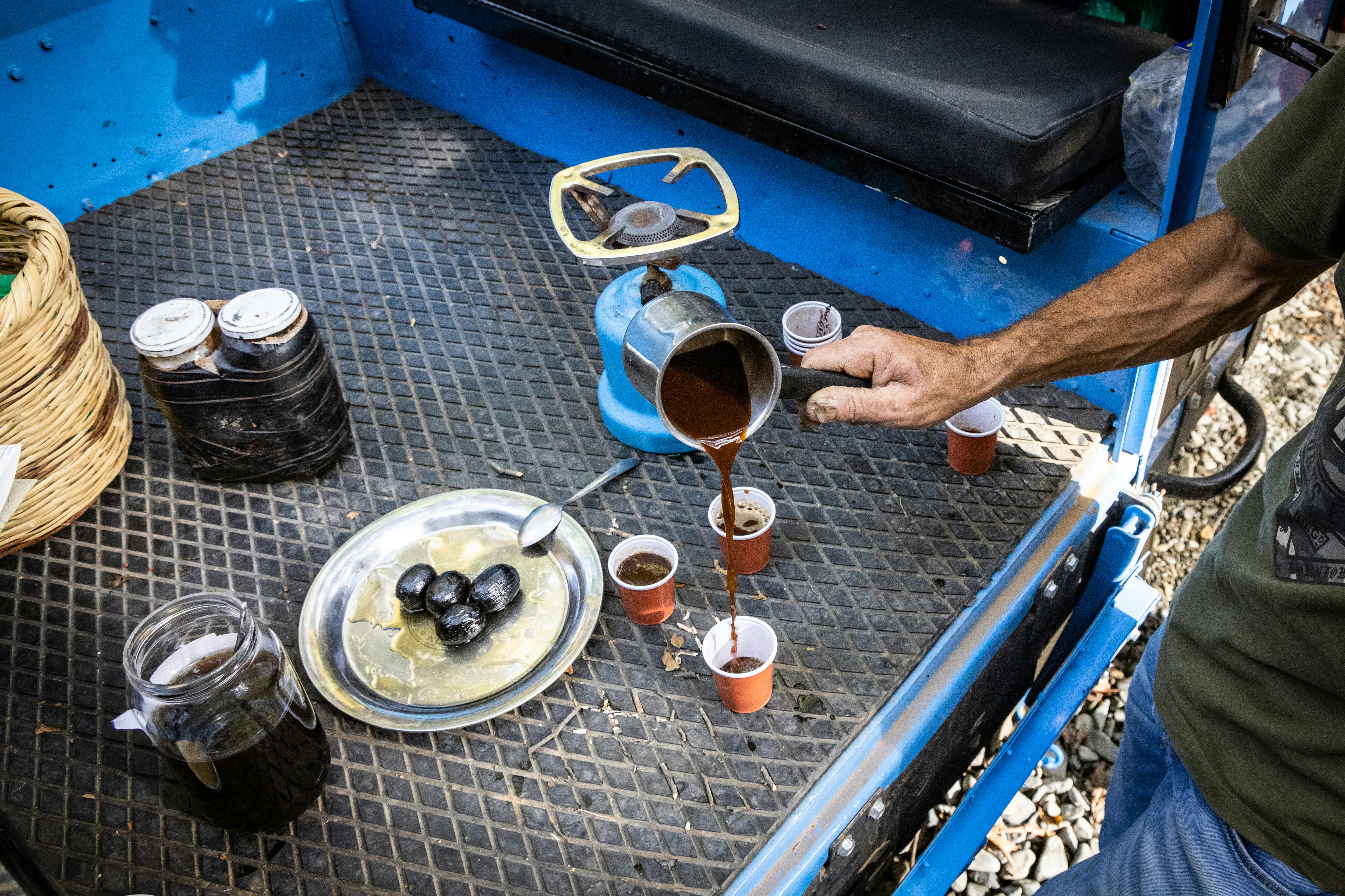 Cypriot Coffee & Preserved Fruit On The Trails