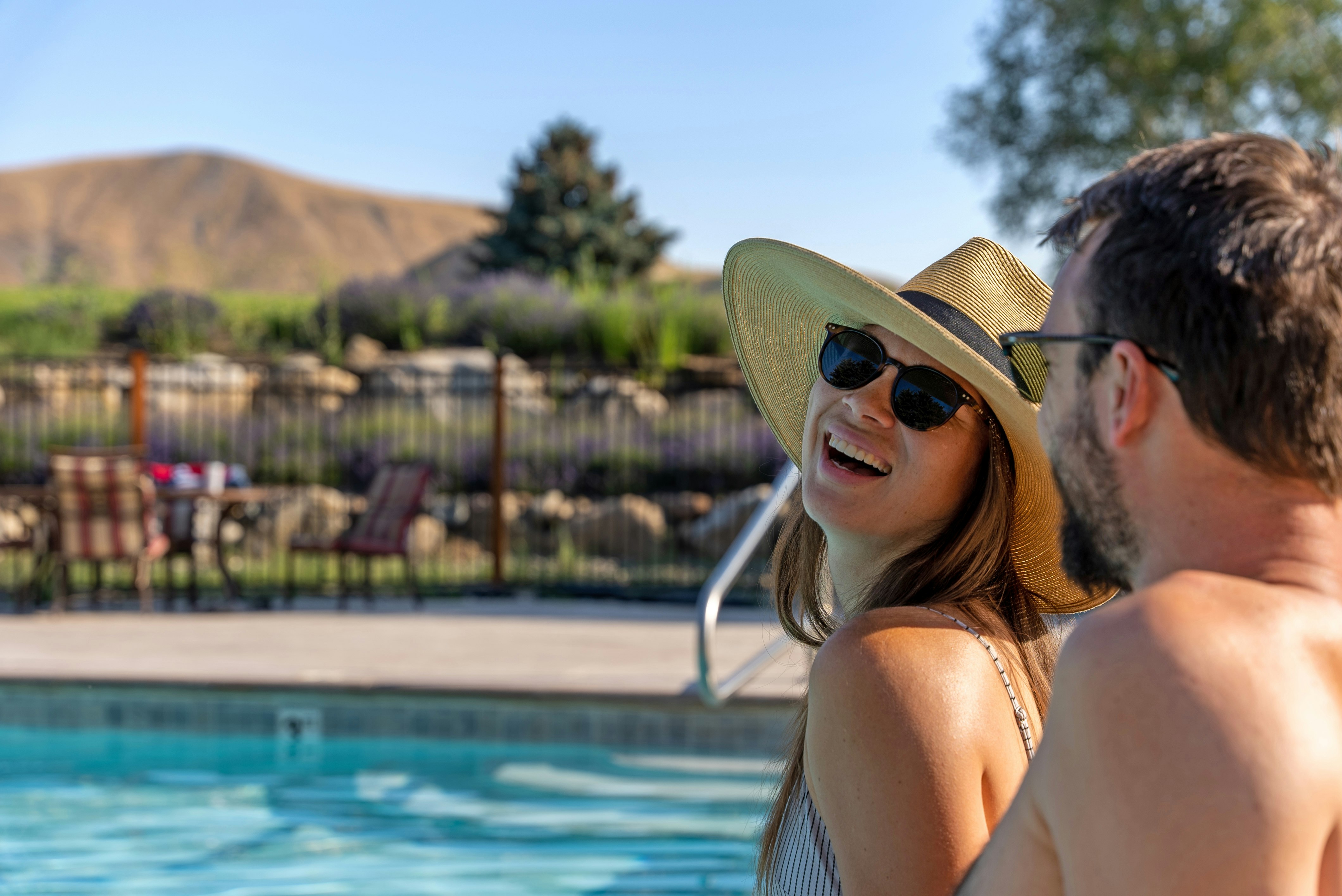 Private escape by the pool