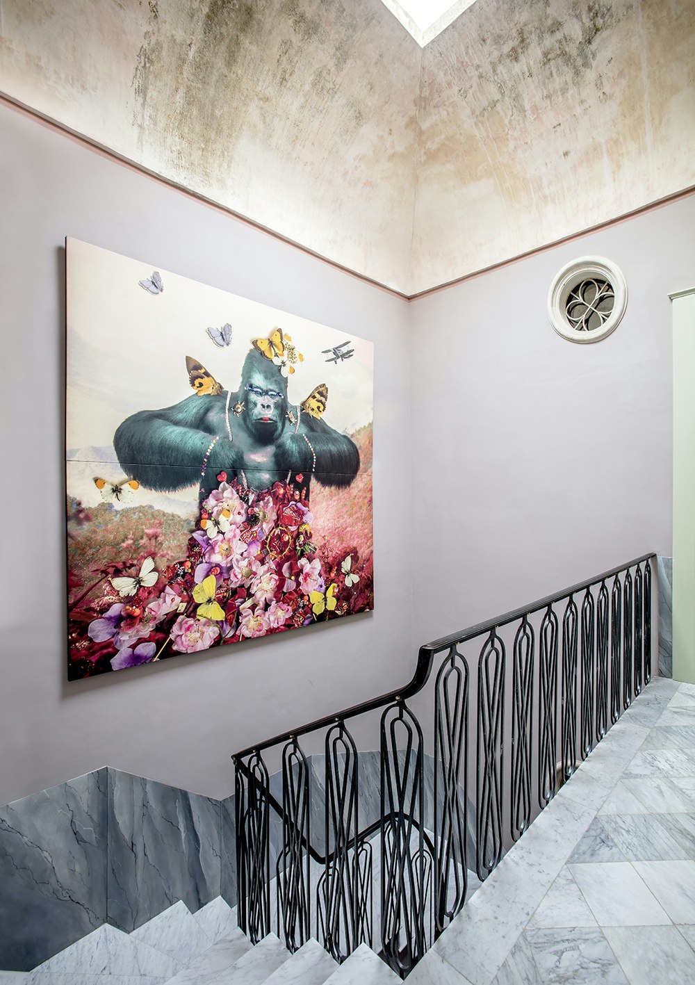 Castle Elvira Art on Staircase