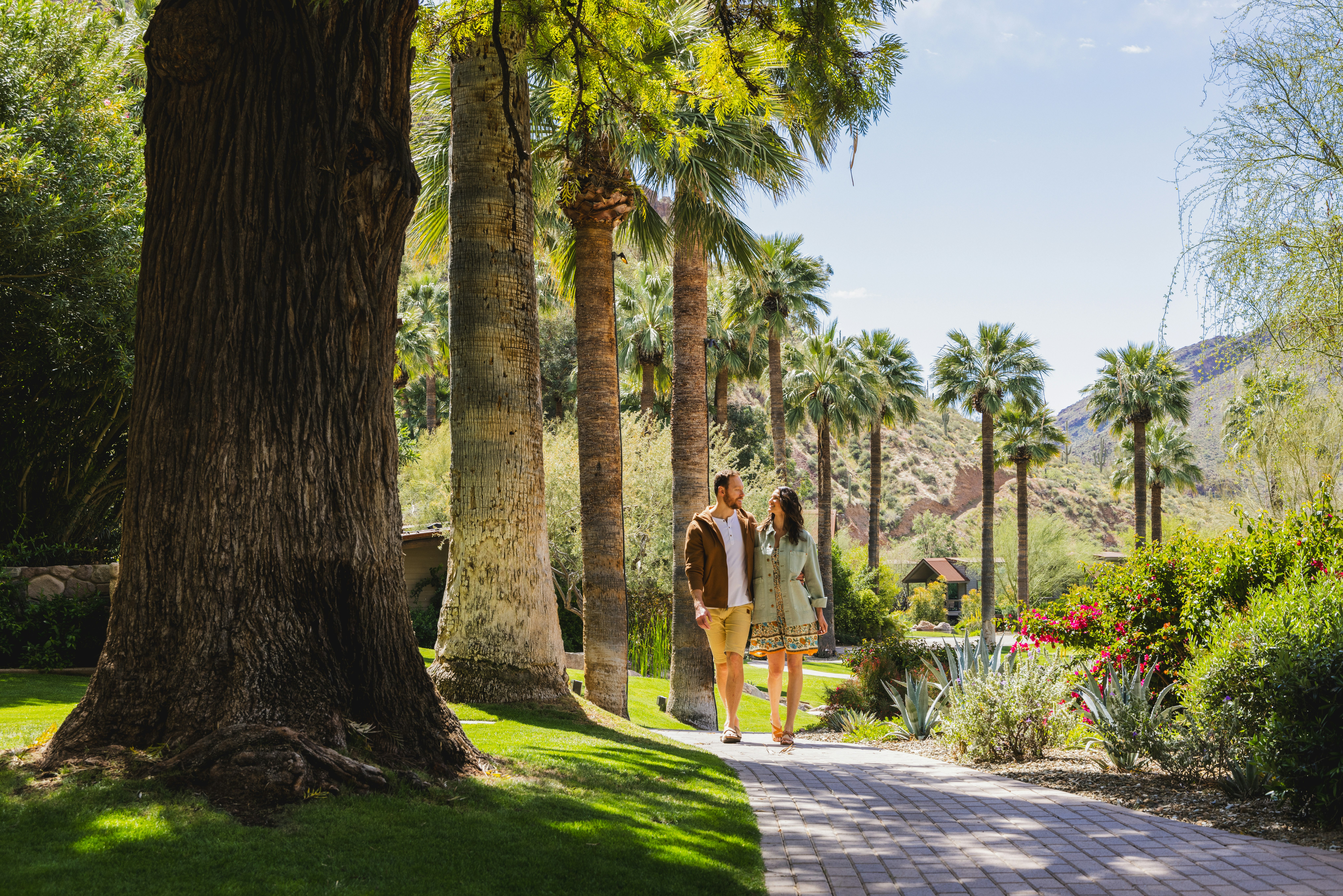 Couple Walking at Castle Hot Springs