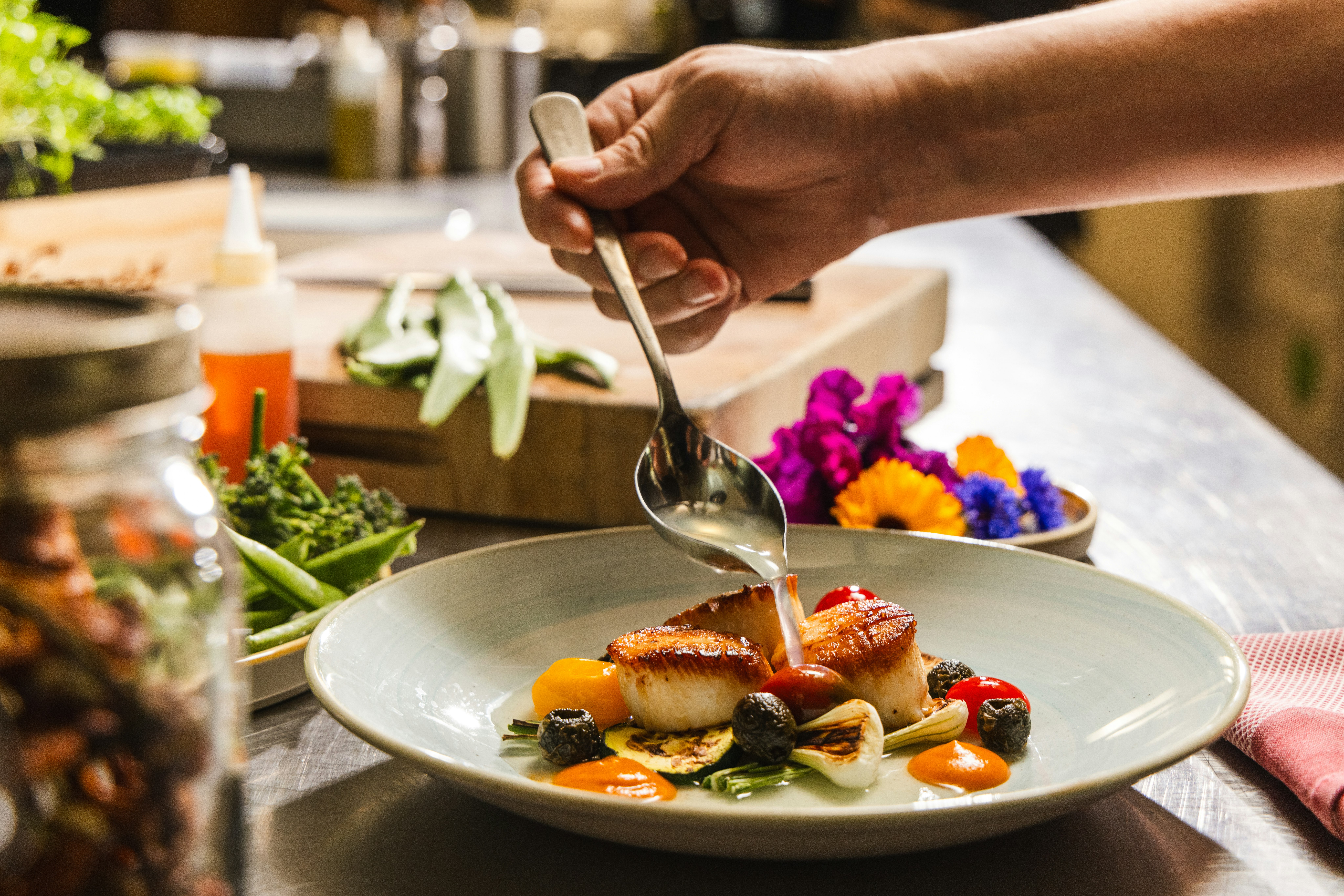 Cuisine at Harvest at Castle Hot Springs