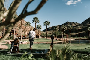 Golfing