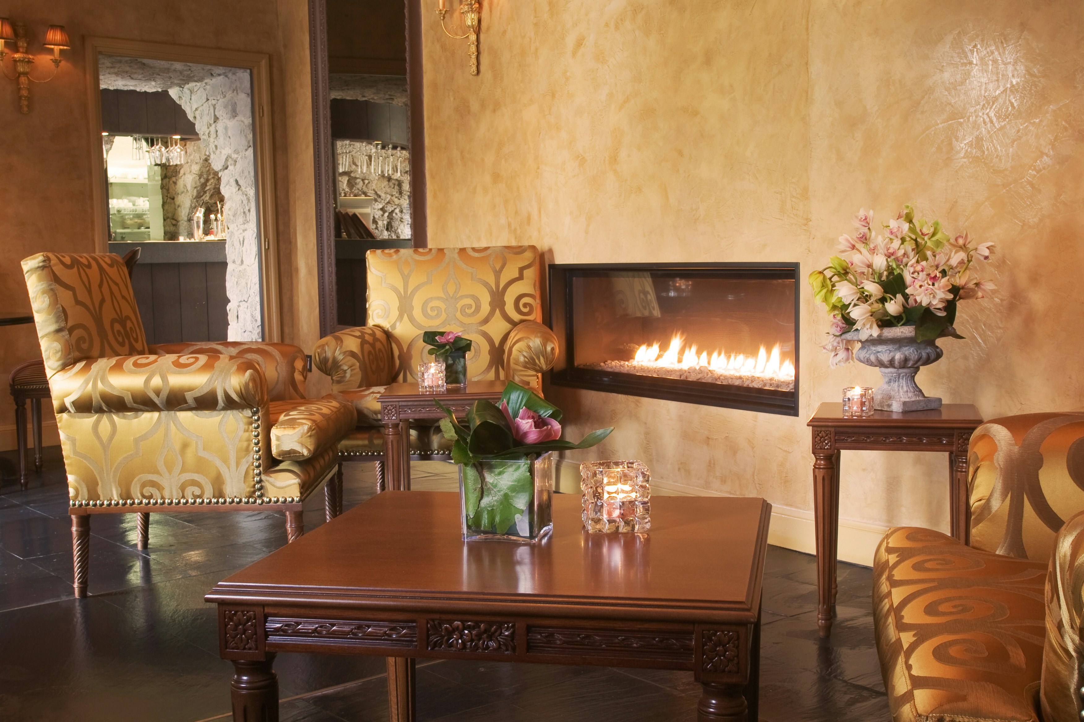 Lounge with Fireplace
